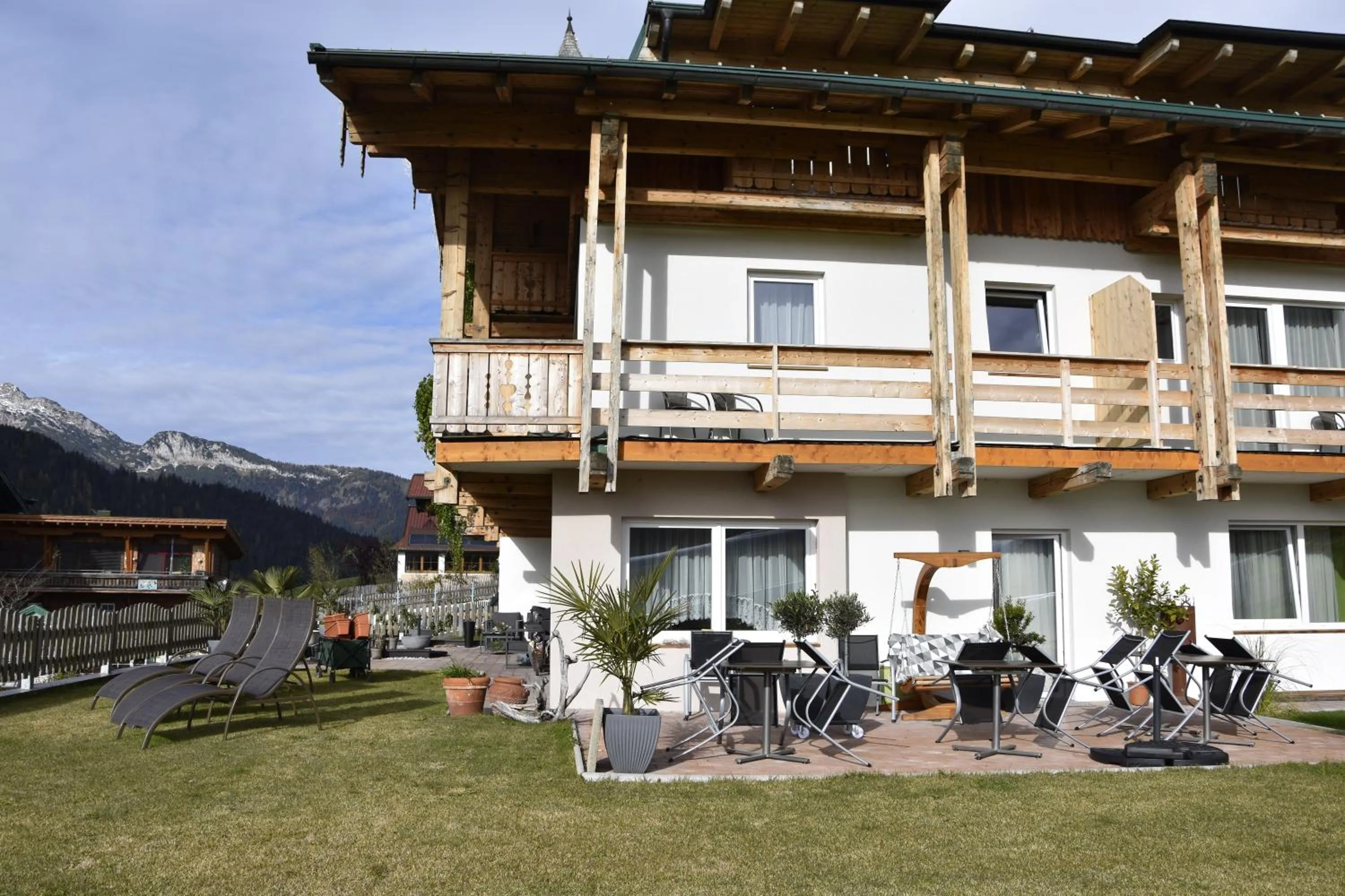 Garden view in Landhotel Anna