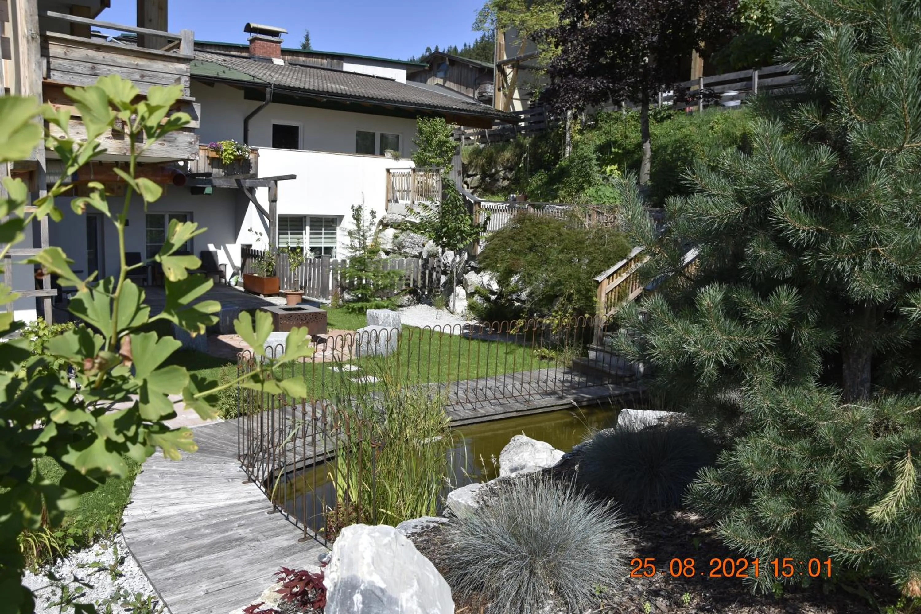 Garden view in Landhotel Anna