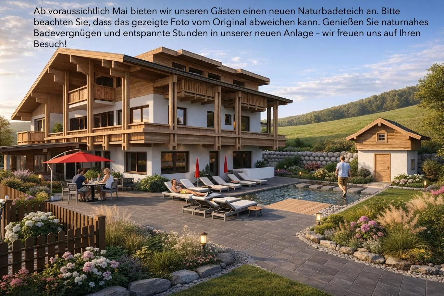 Swimming pool in Landhotel Anna