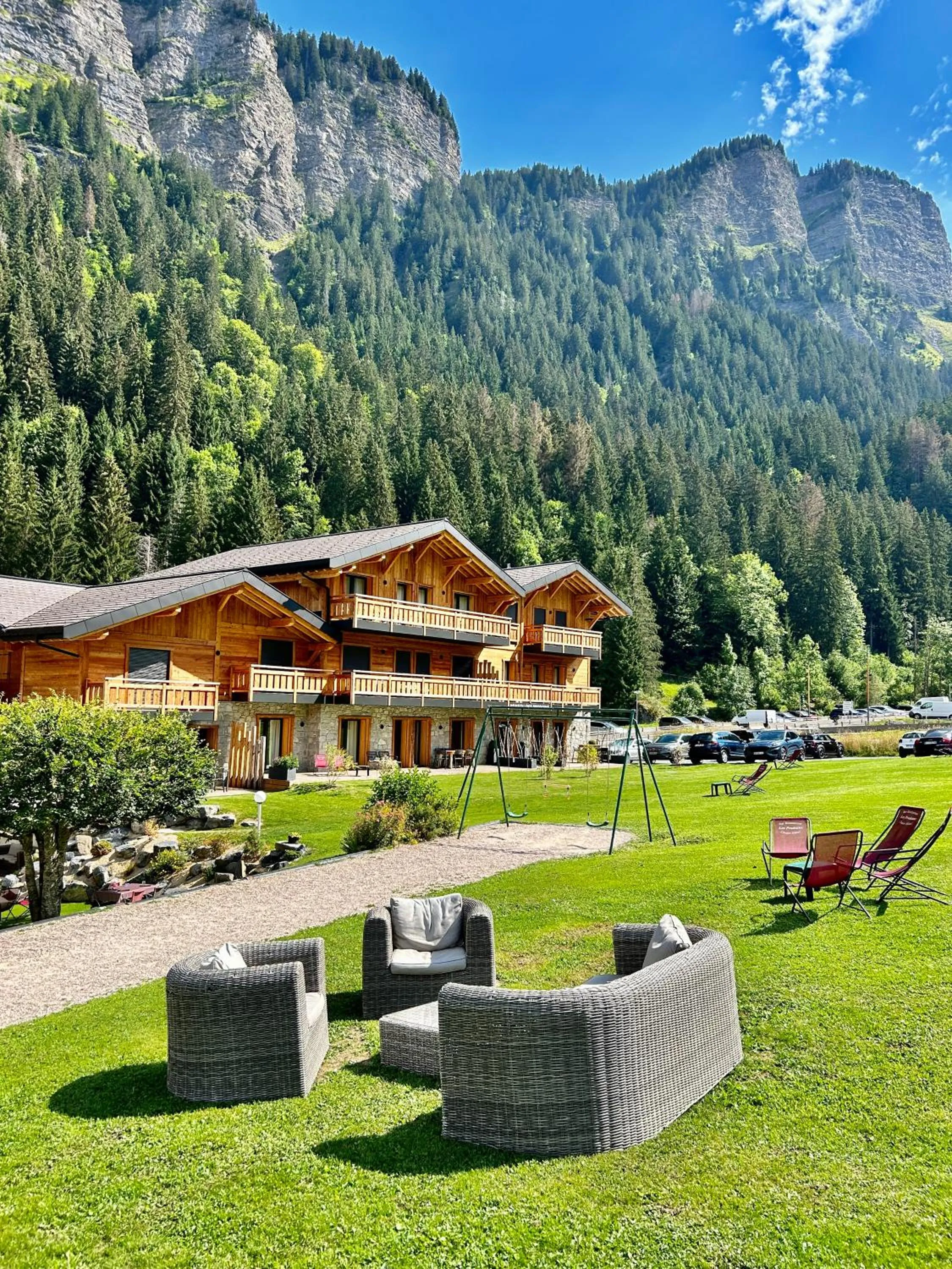 Garden in Hameau des Prodains - Hôtel