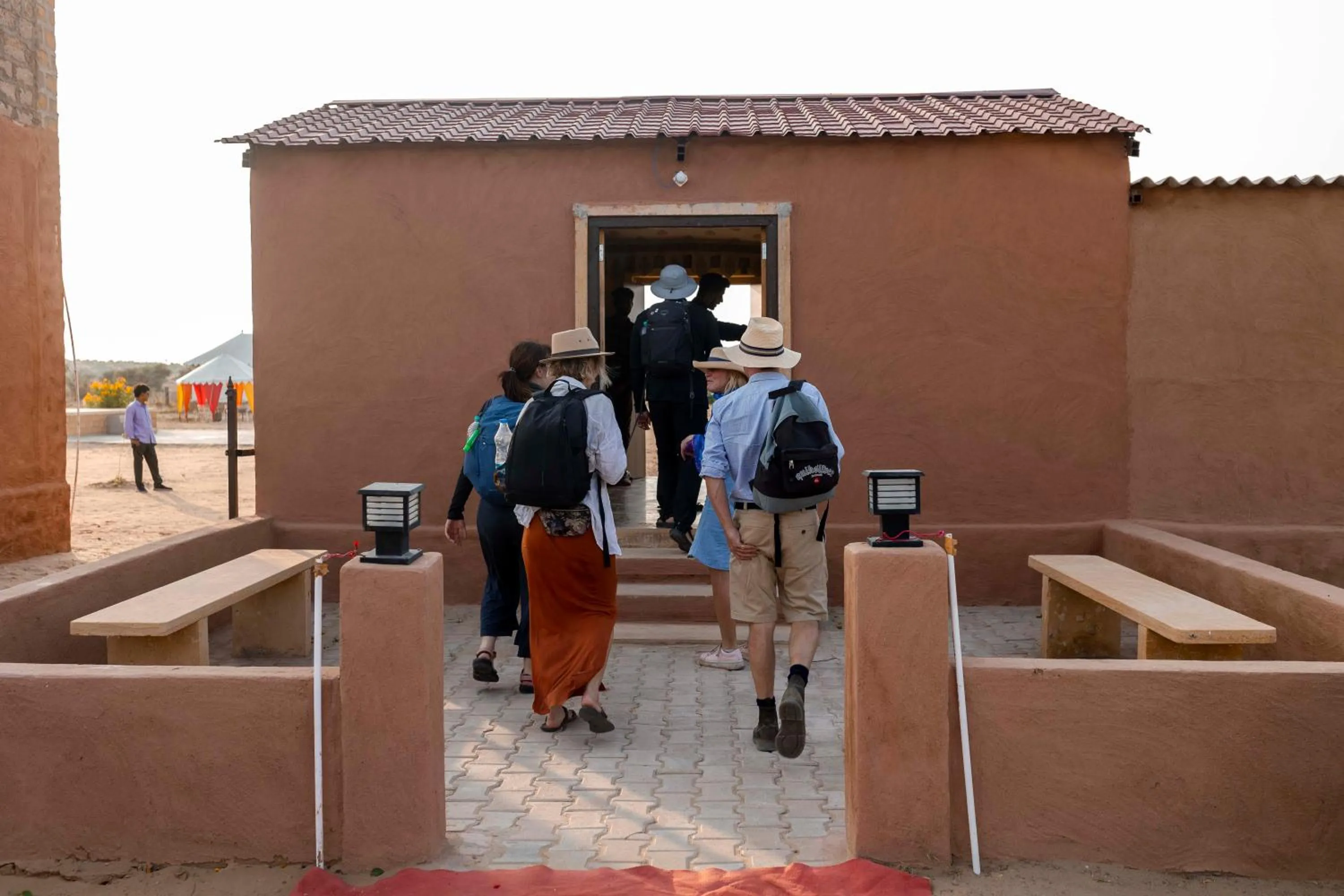 Facade/entrance in Nomads heaven desert camp jaisalmer