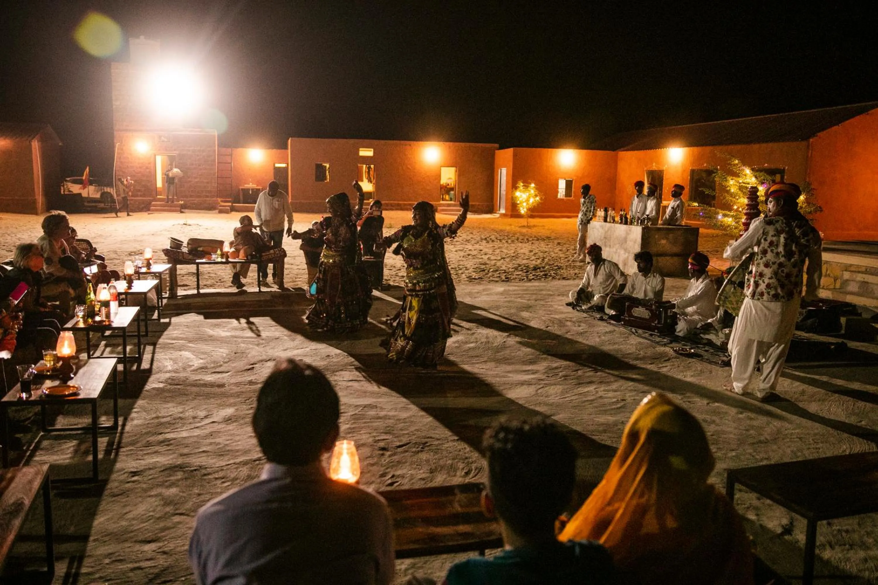 Night in Nomads heaven desert camp jaisalmer