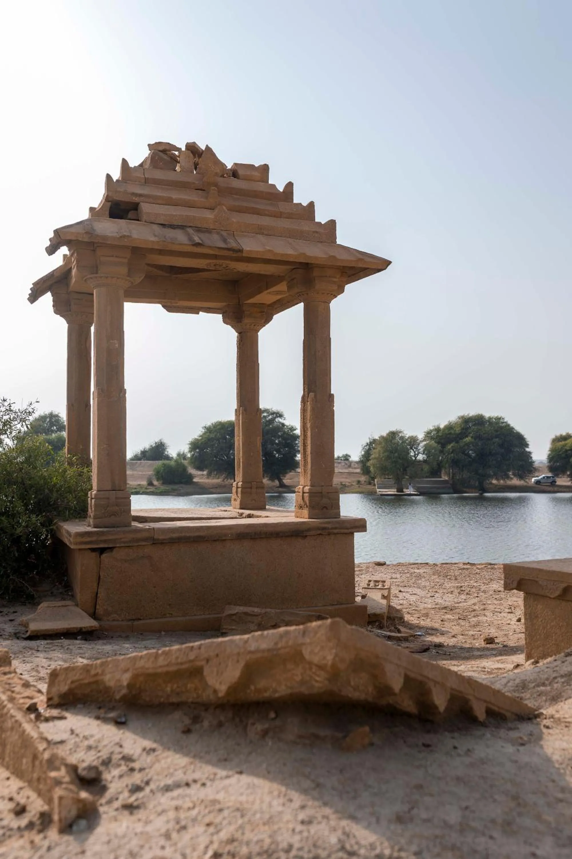 Landmark view in Nomads heaven desert camp jaisalmer