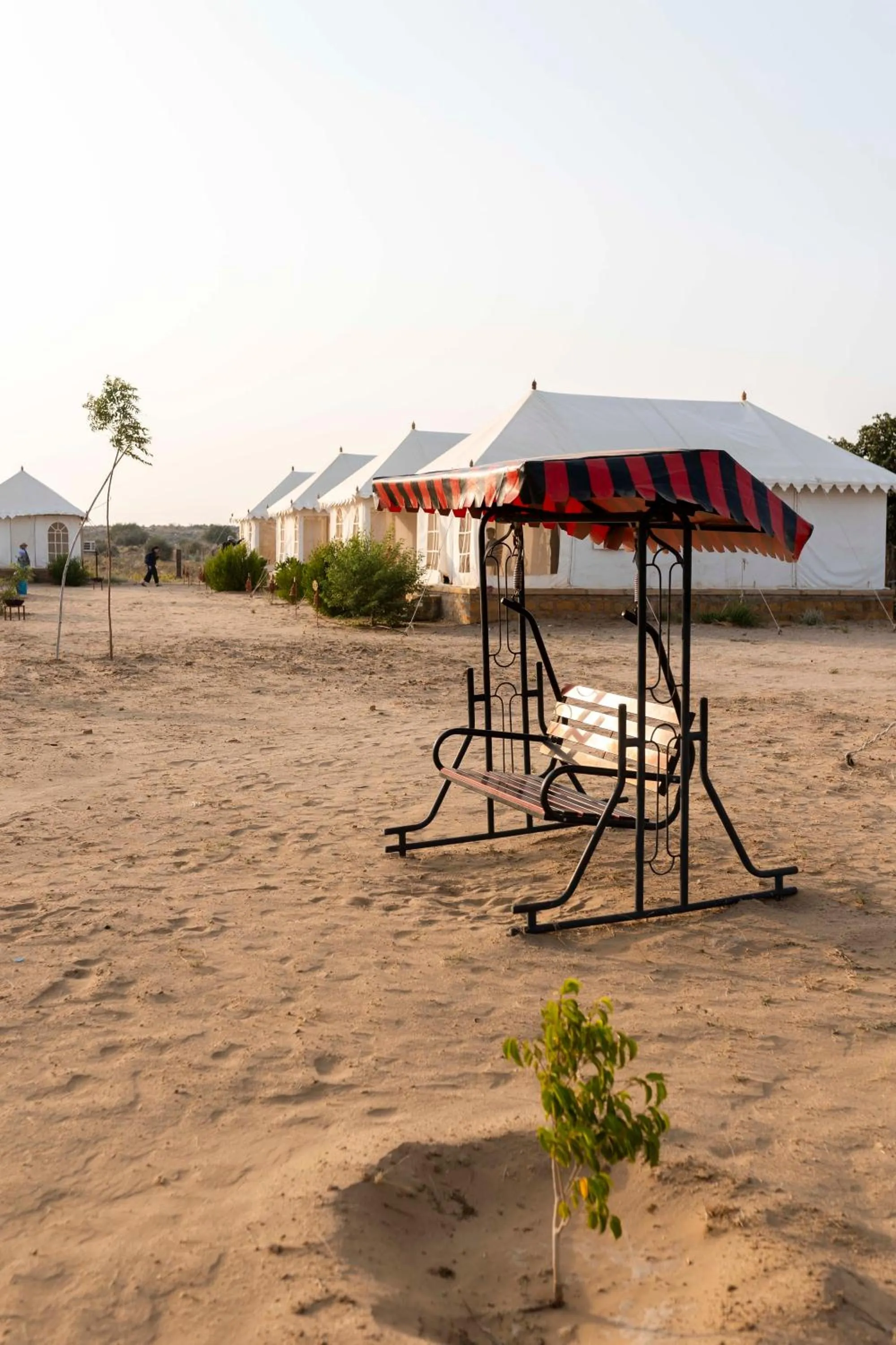 Natural landscape in Nomads heaven desert camp jaisalmer