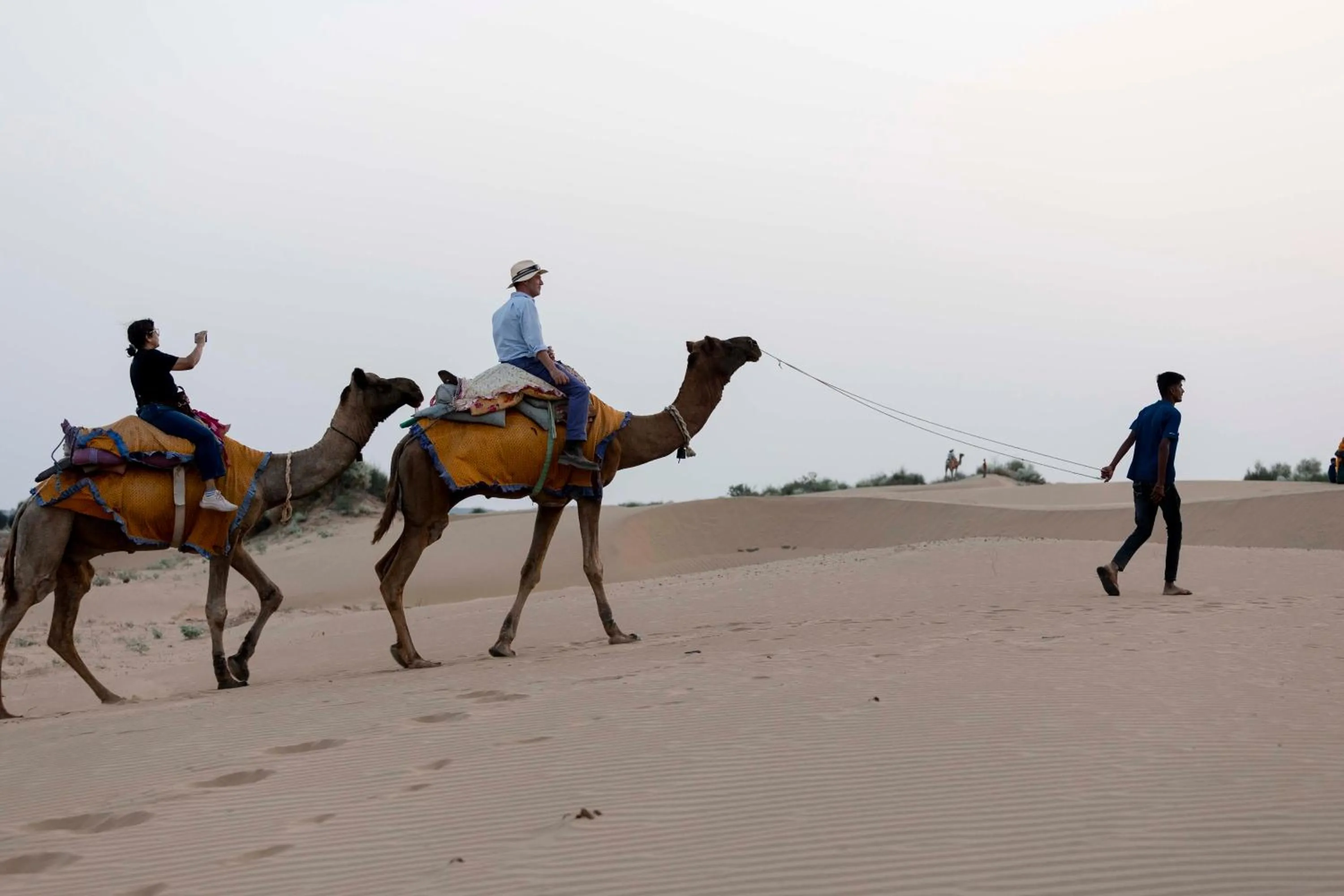 Natural landscape in Nomads heaven desert camp jaisalmer