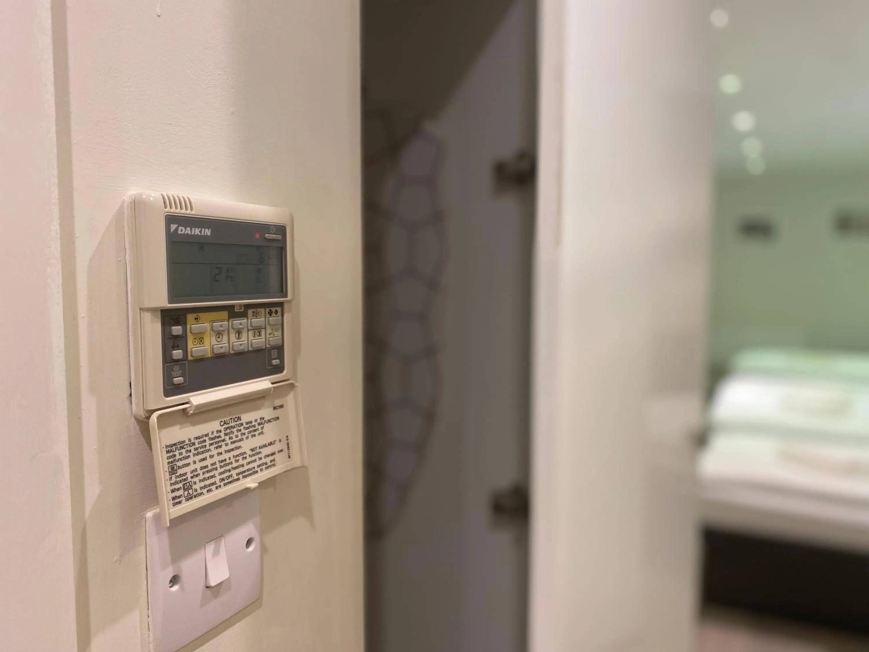 air conditioner, Bed in 39 Studios