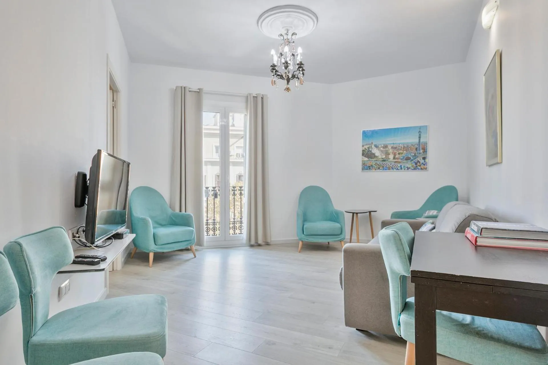 Living room in Stay Together Barcelona Apartments