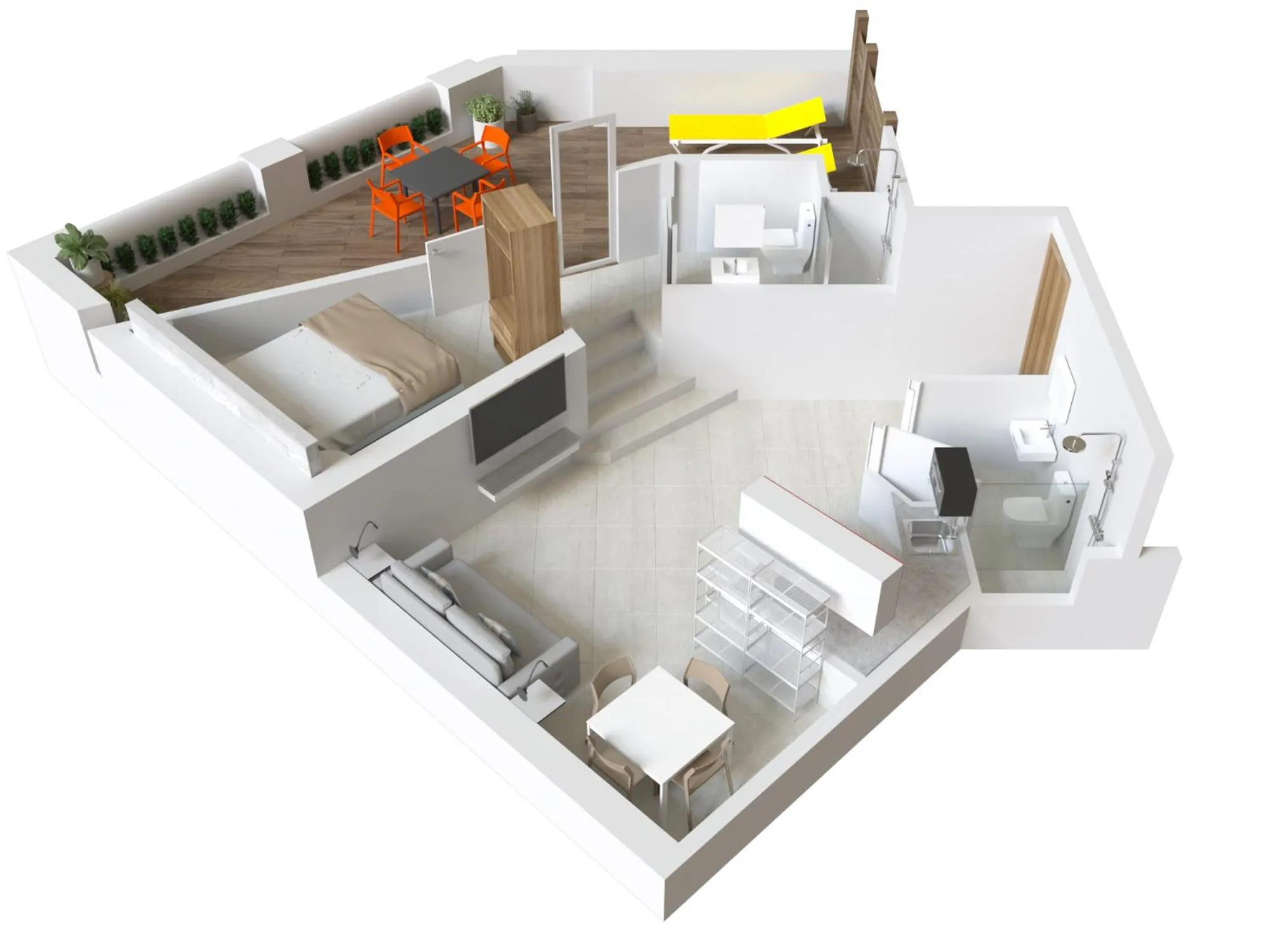 Floor plan in Stay Together Barcelona Apartments