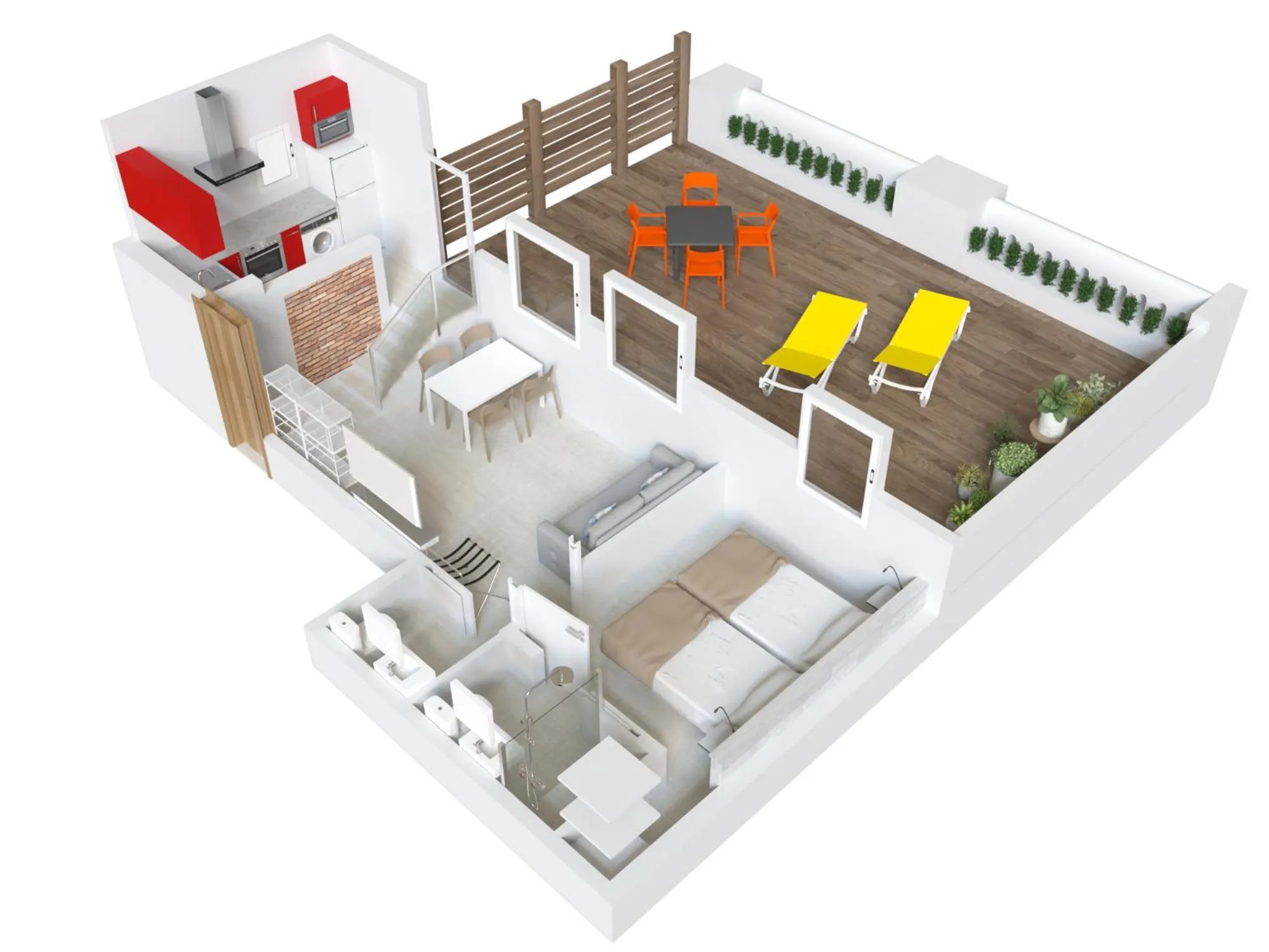 Floor plan in Stay Together Barcelona Apartments