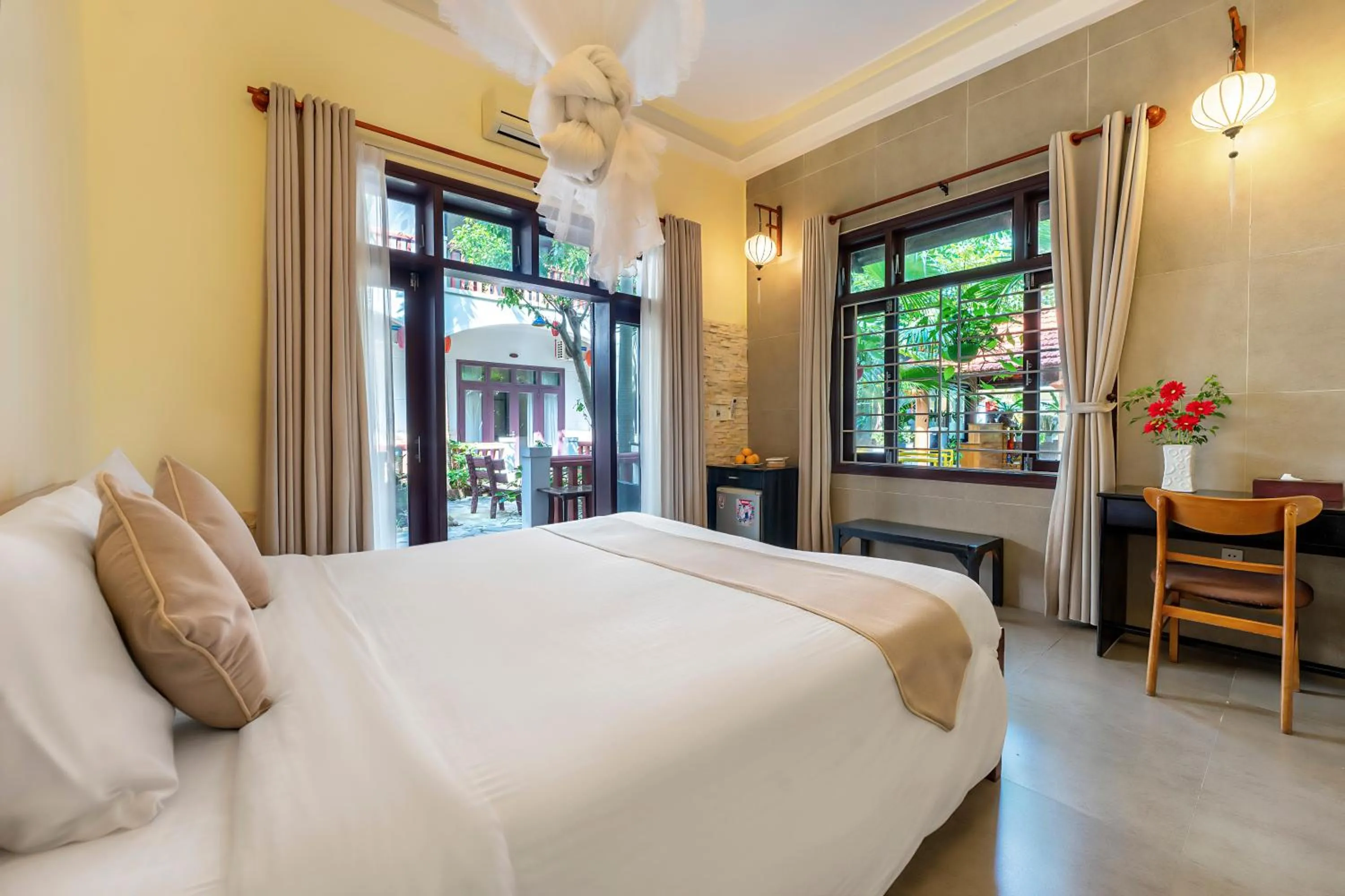 View (from property/room), Bed in Loc Phat Hoi An Homestay