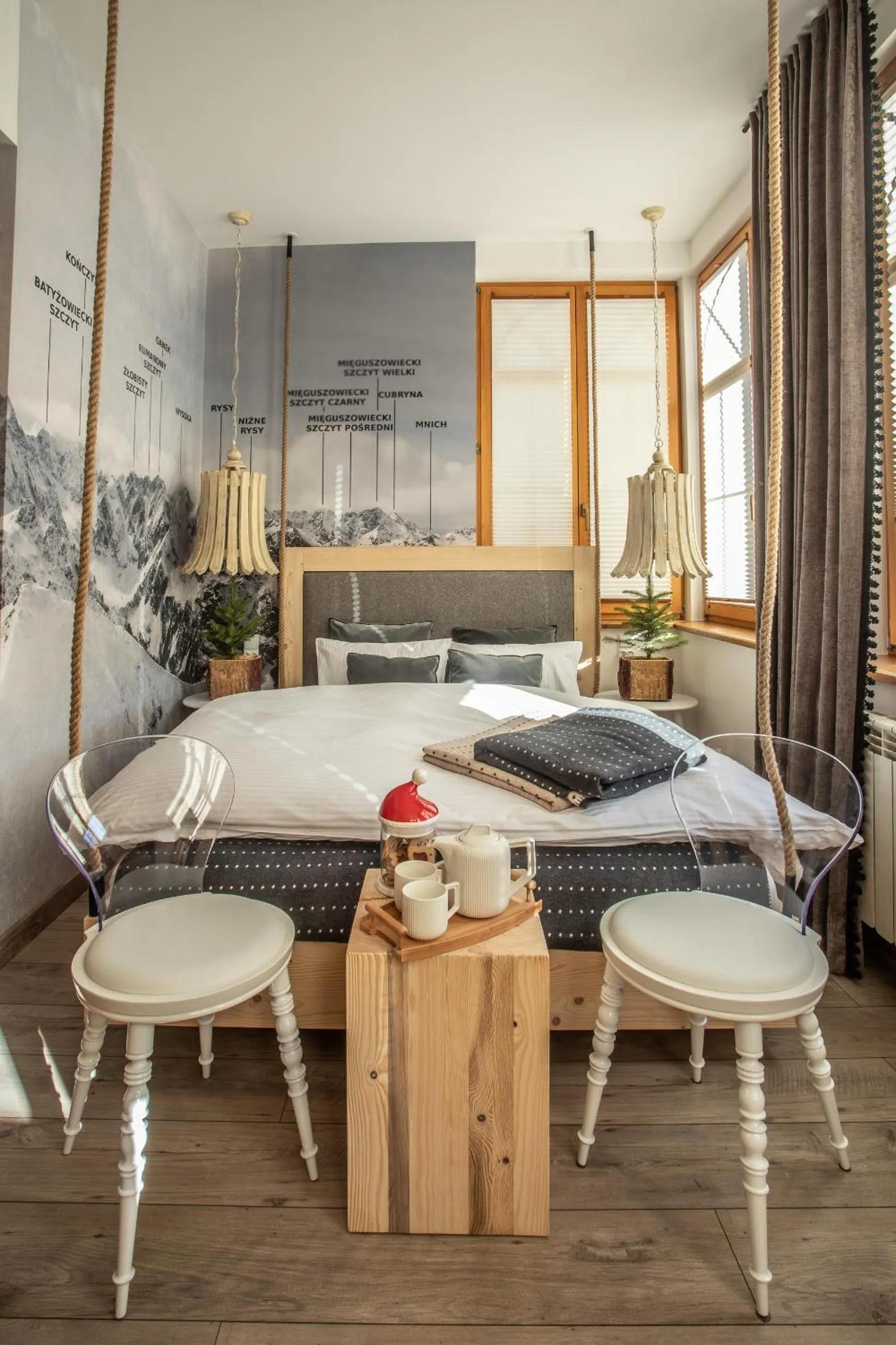 Bed in Niedźwiedzia Residence Garden Sauna