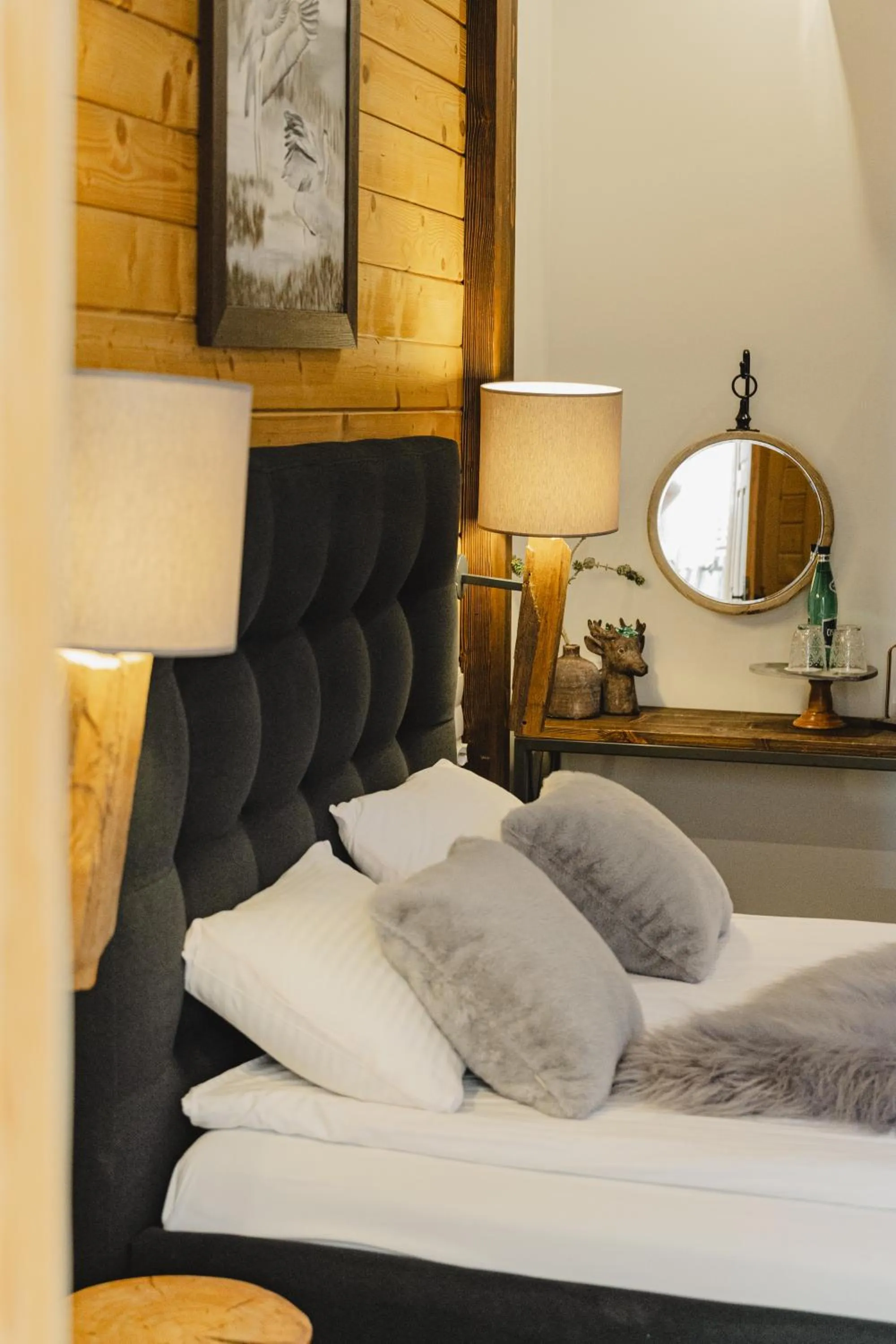 Bed in Niedźwiedzia Residence Garden Sauna