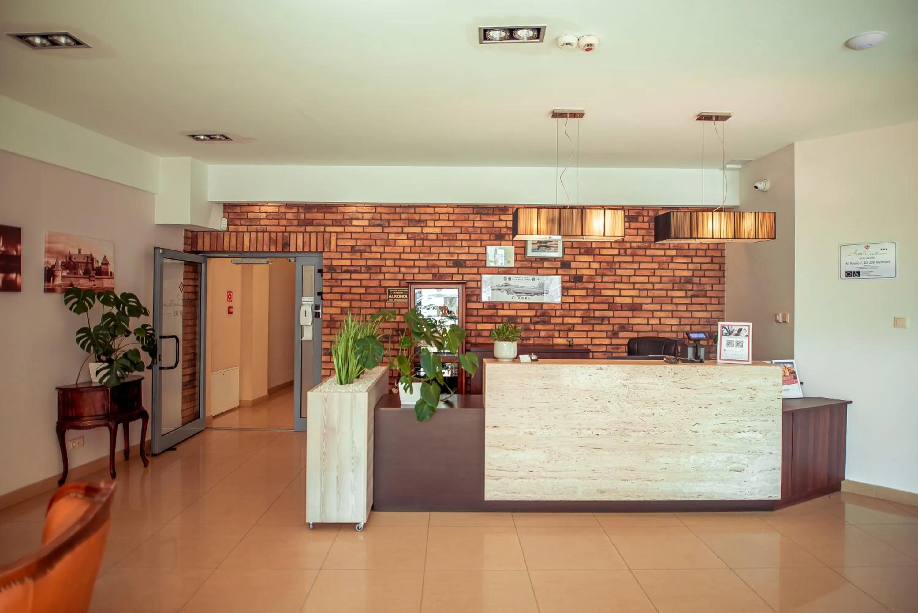 Lobby or reception in Hotel Centrum Malbork