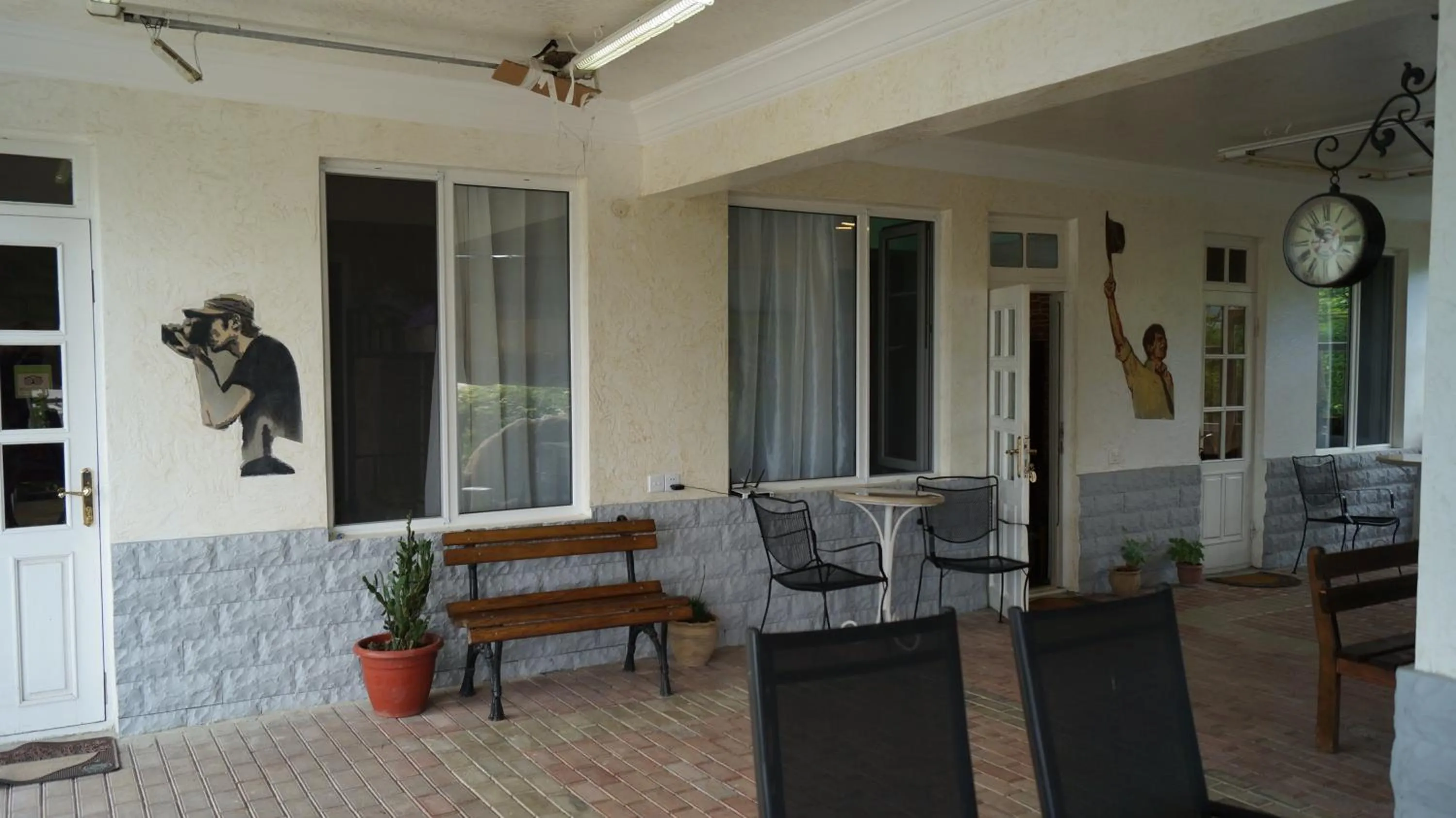 Patio in TJ Guest House