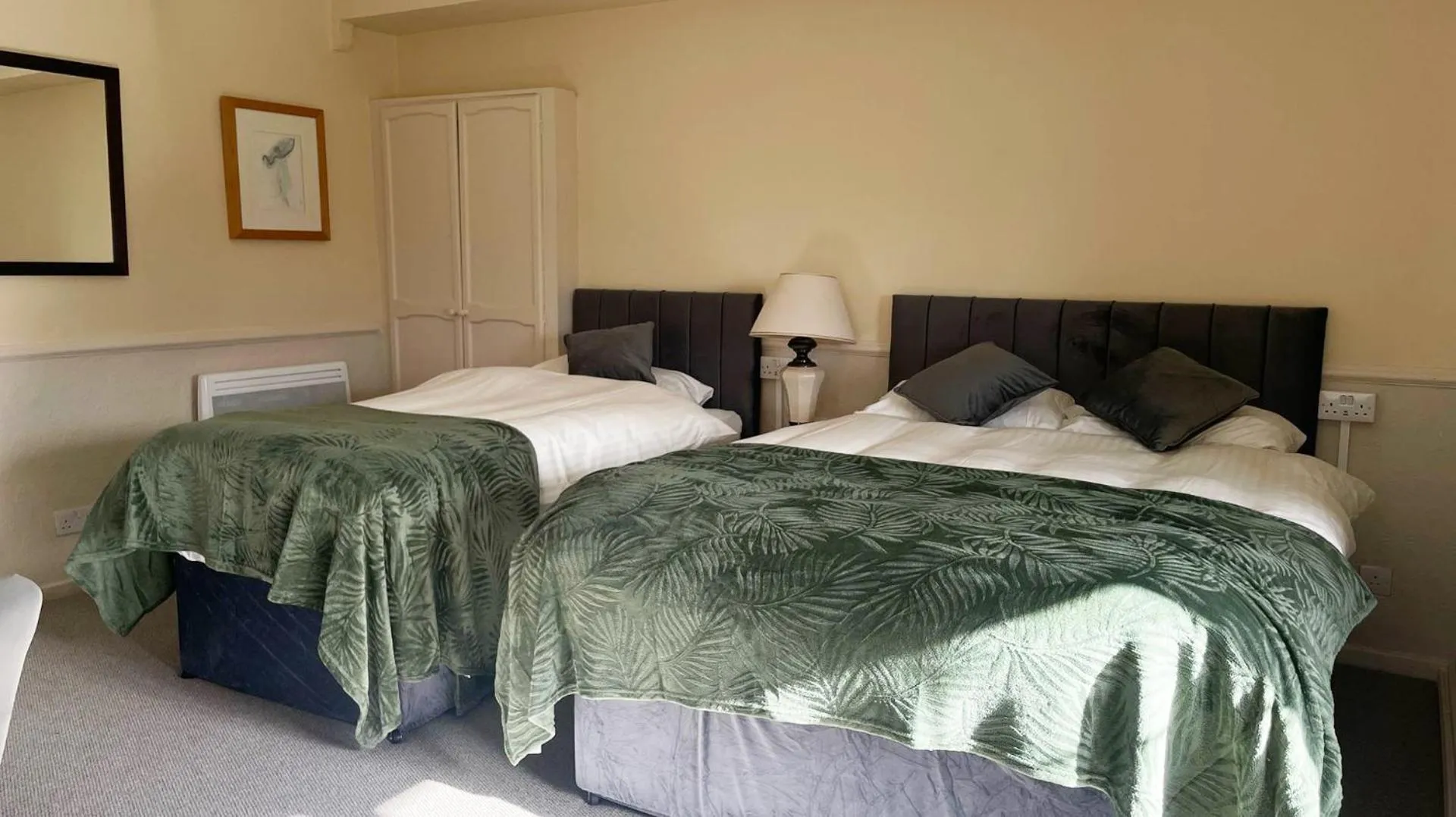 Bed in The Sibson Inn Hotel