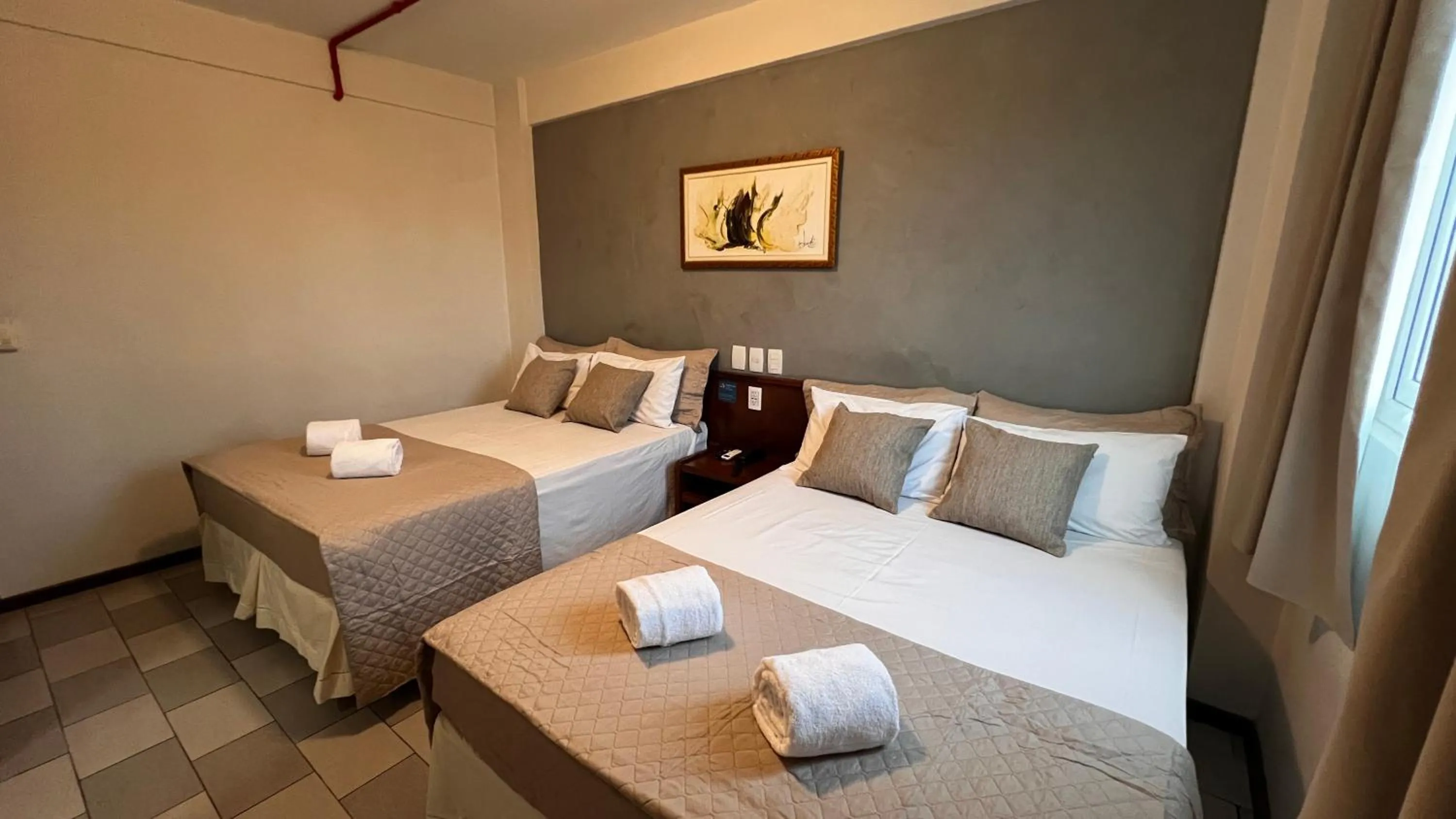 Photo of the whole room, Bed in Hotel Portinari Ponte da Amizade