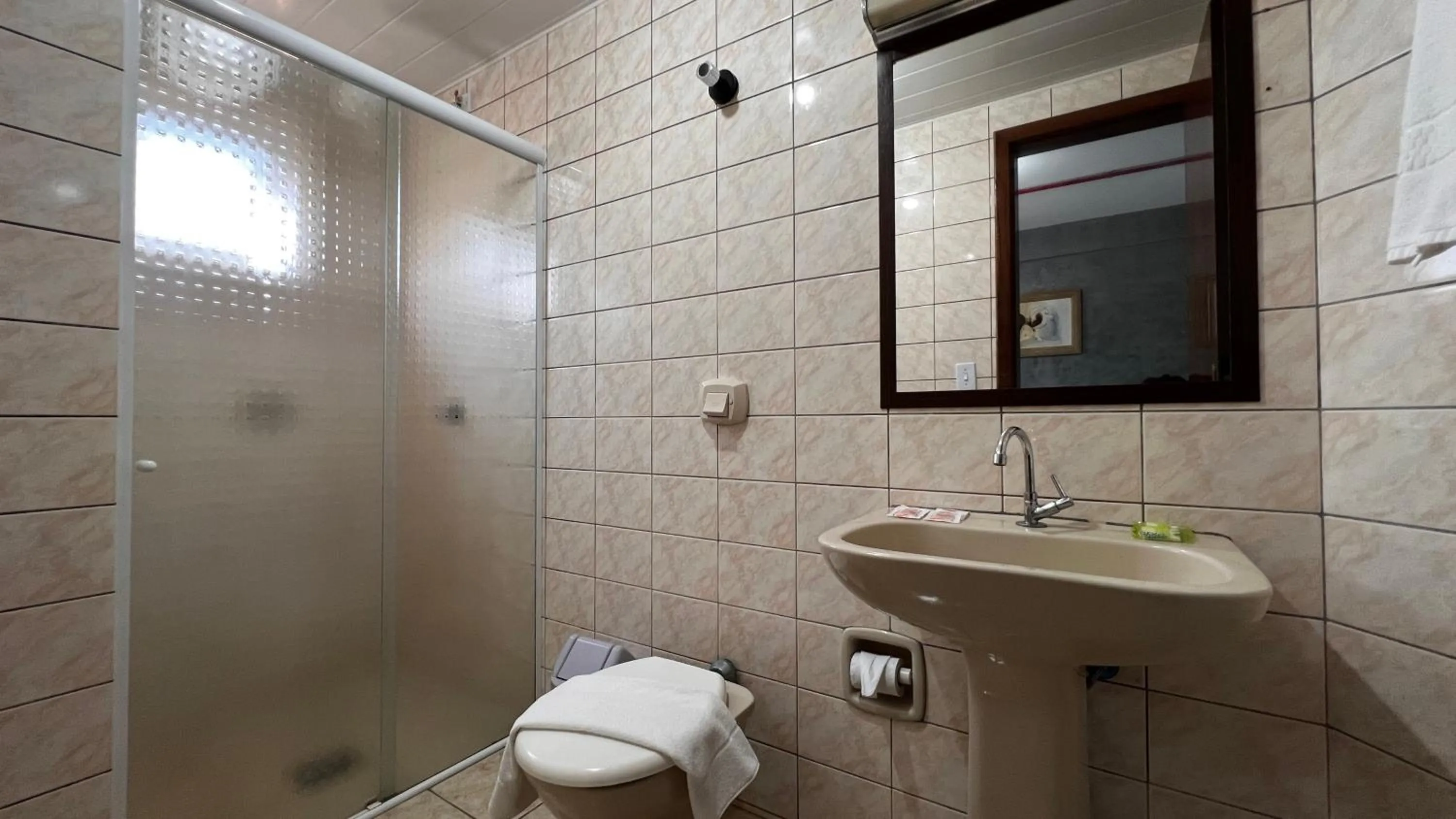 Bathroom in Hotel Portinari Ponte da Amizade