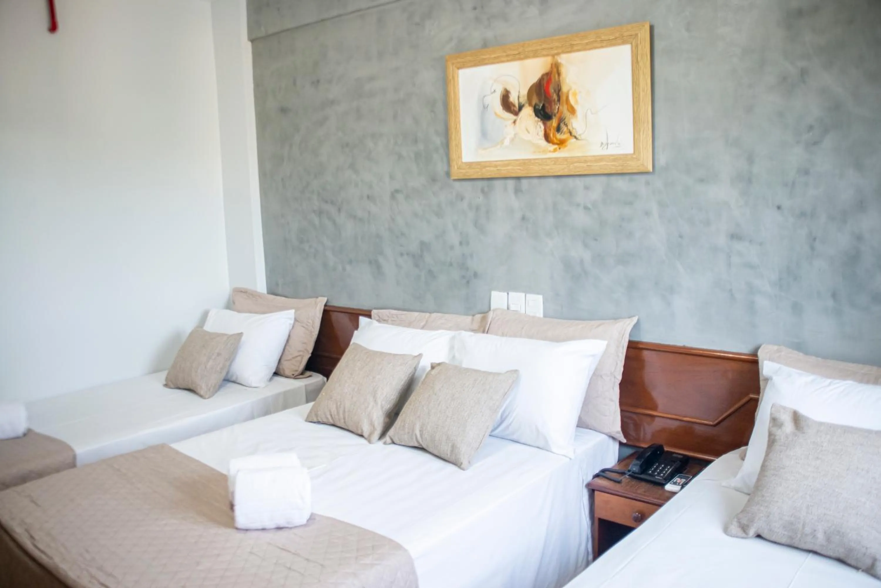 Bed in Hotel Portinari Ponte da Amizade