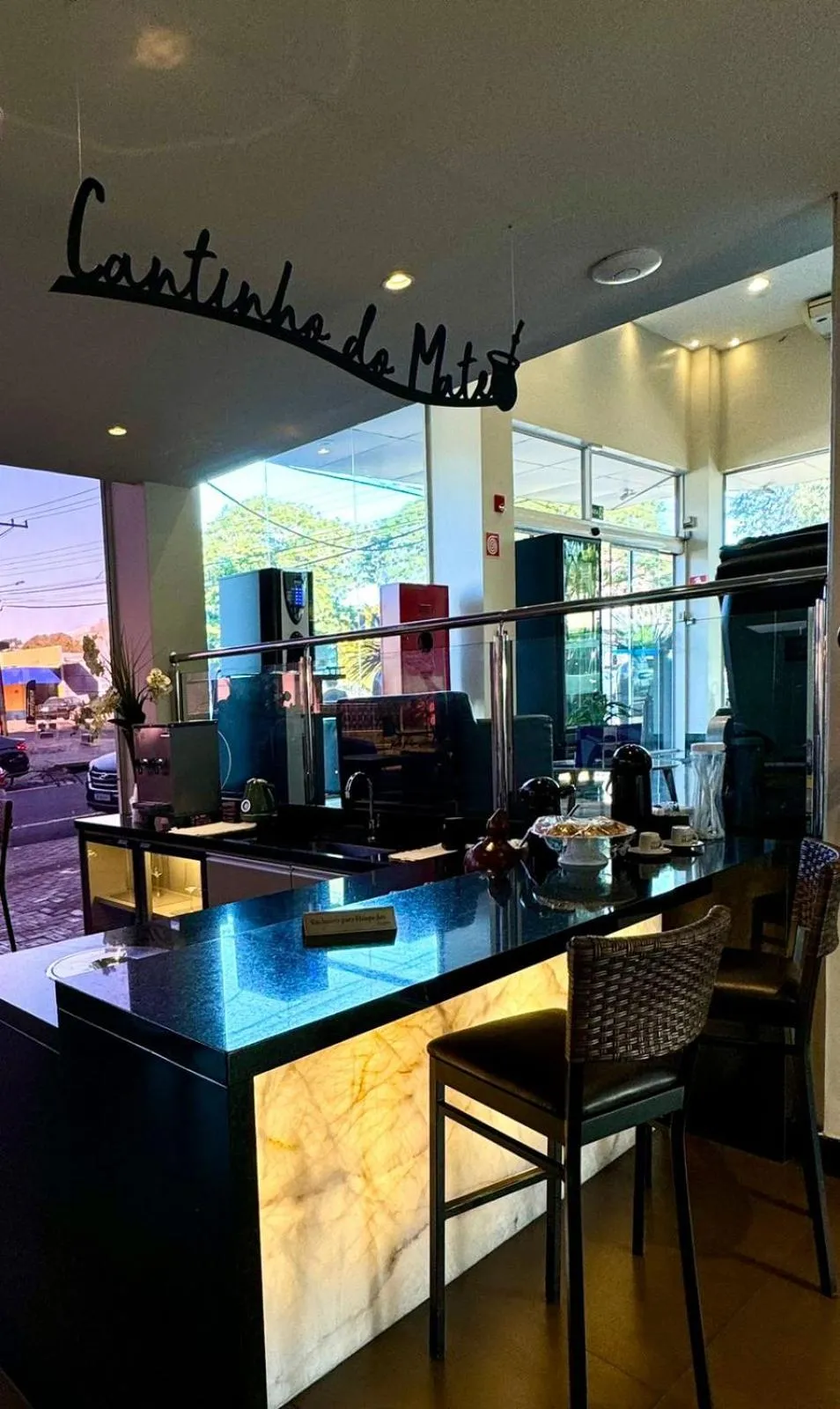 Communal kitchen in Hotel Portinari Ponte da Amizade