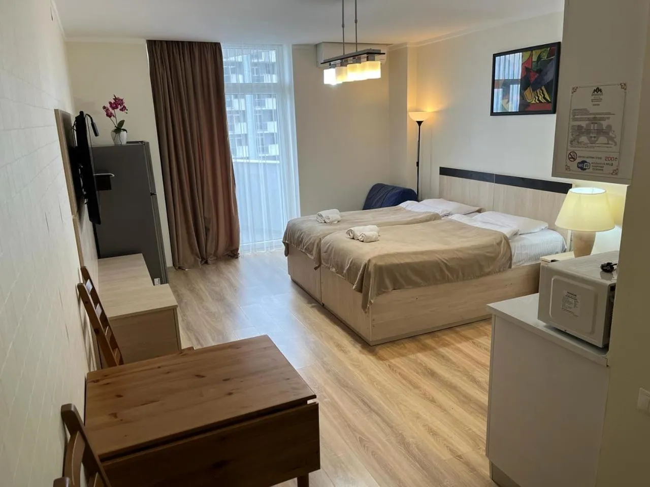 Bed in Aparthotel Holiday Lux Batumi