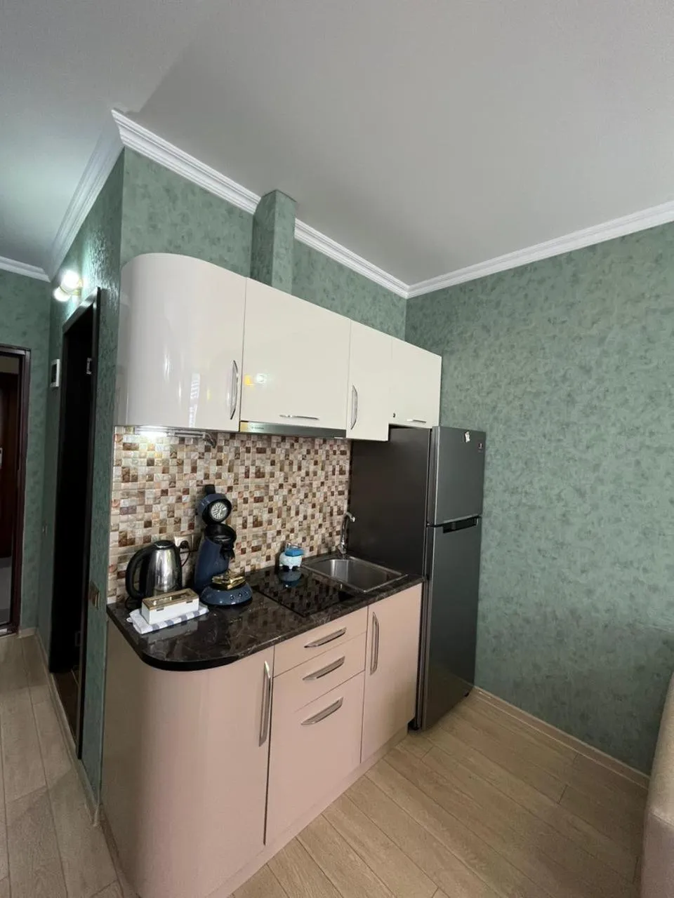 kitchen in Aparthotel Holiday Lux Batumi