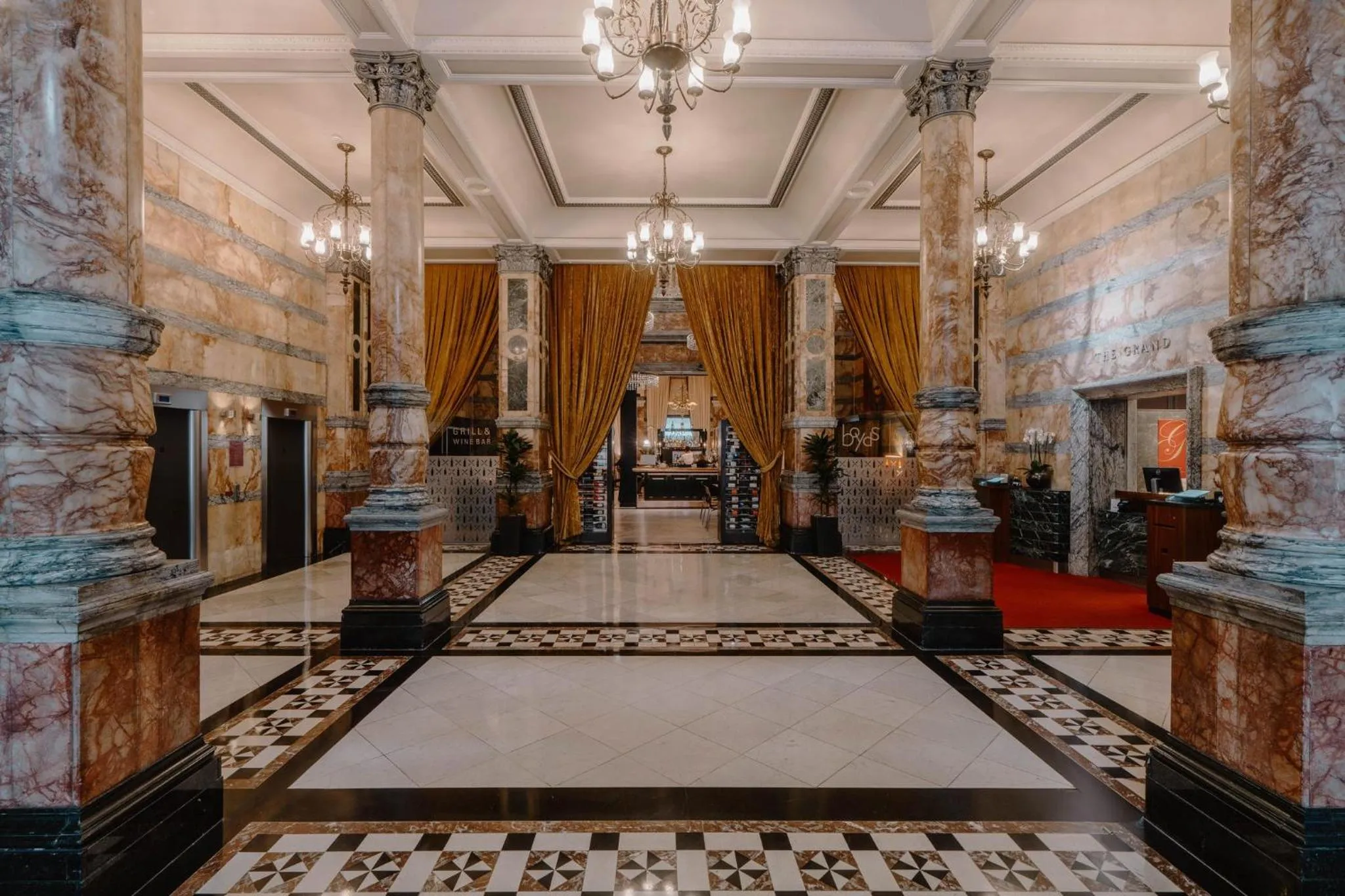 Decorative detail in Club Quarters Hotel Trafalgar Square, London