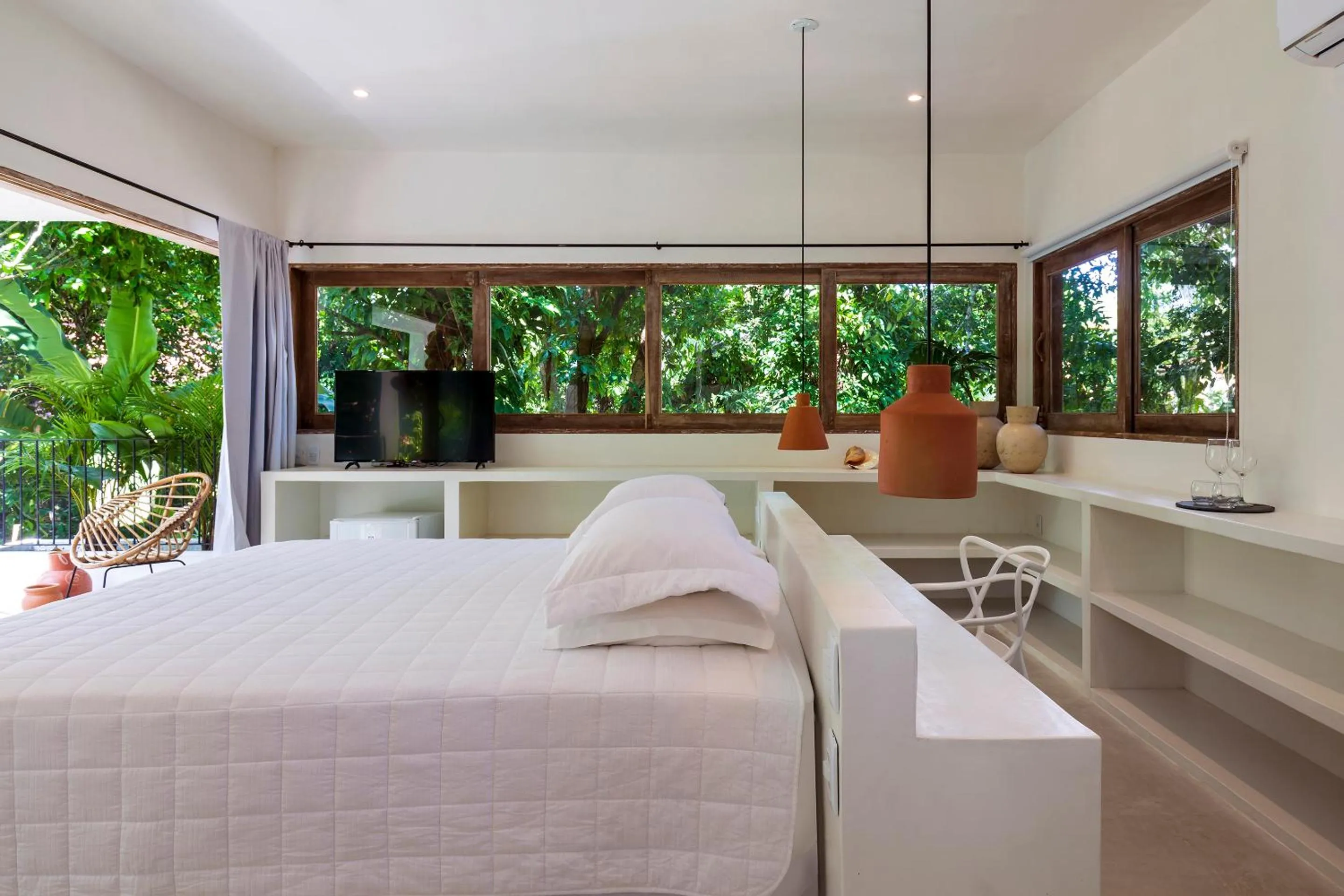 Bed in Pousada Seis e Meia