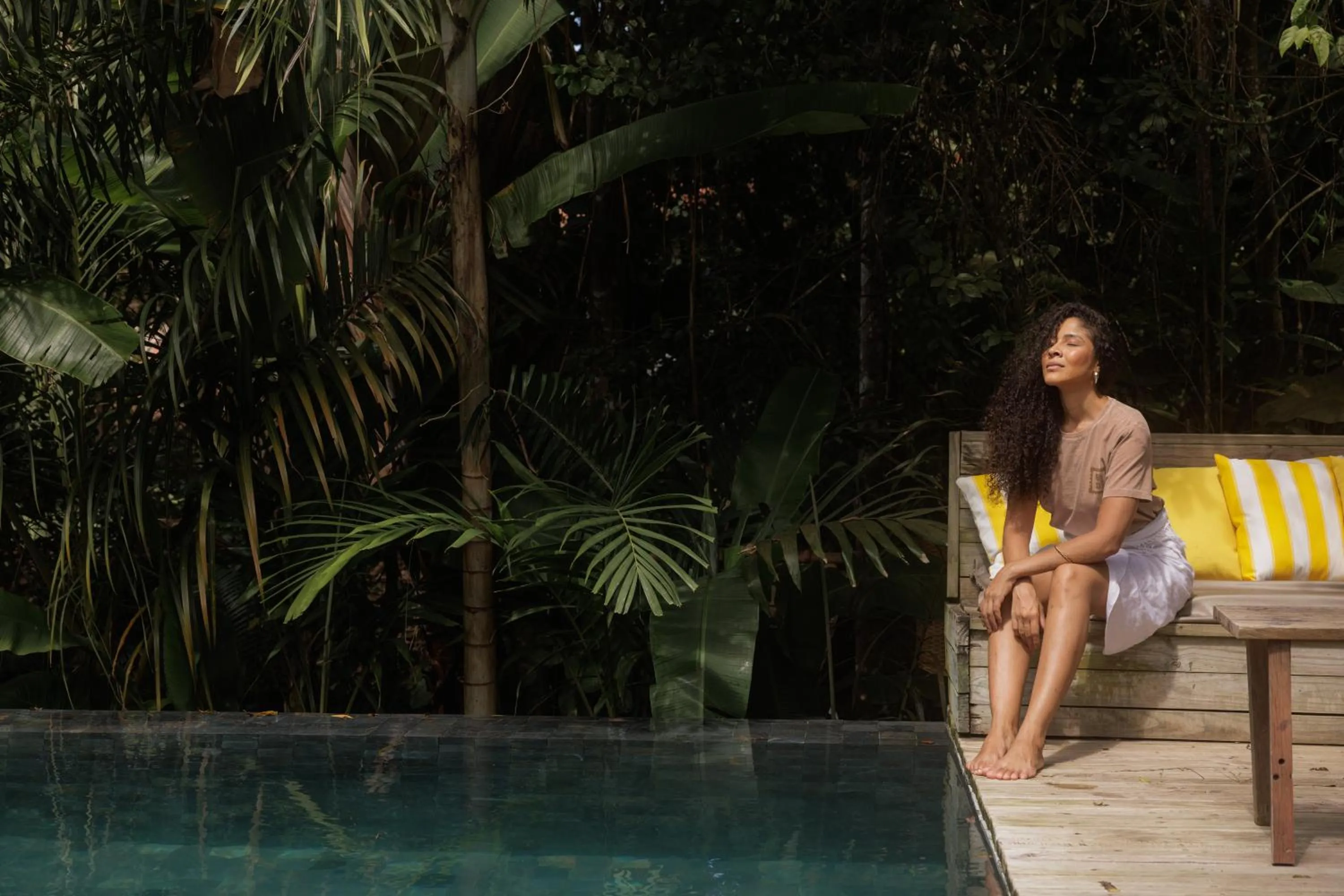 Swimming pool in Pousada Seis e Meia