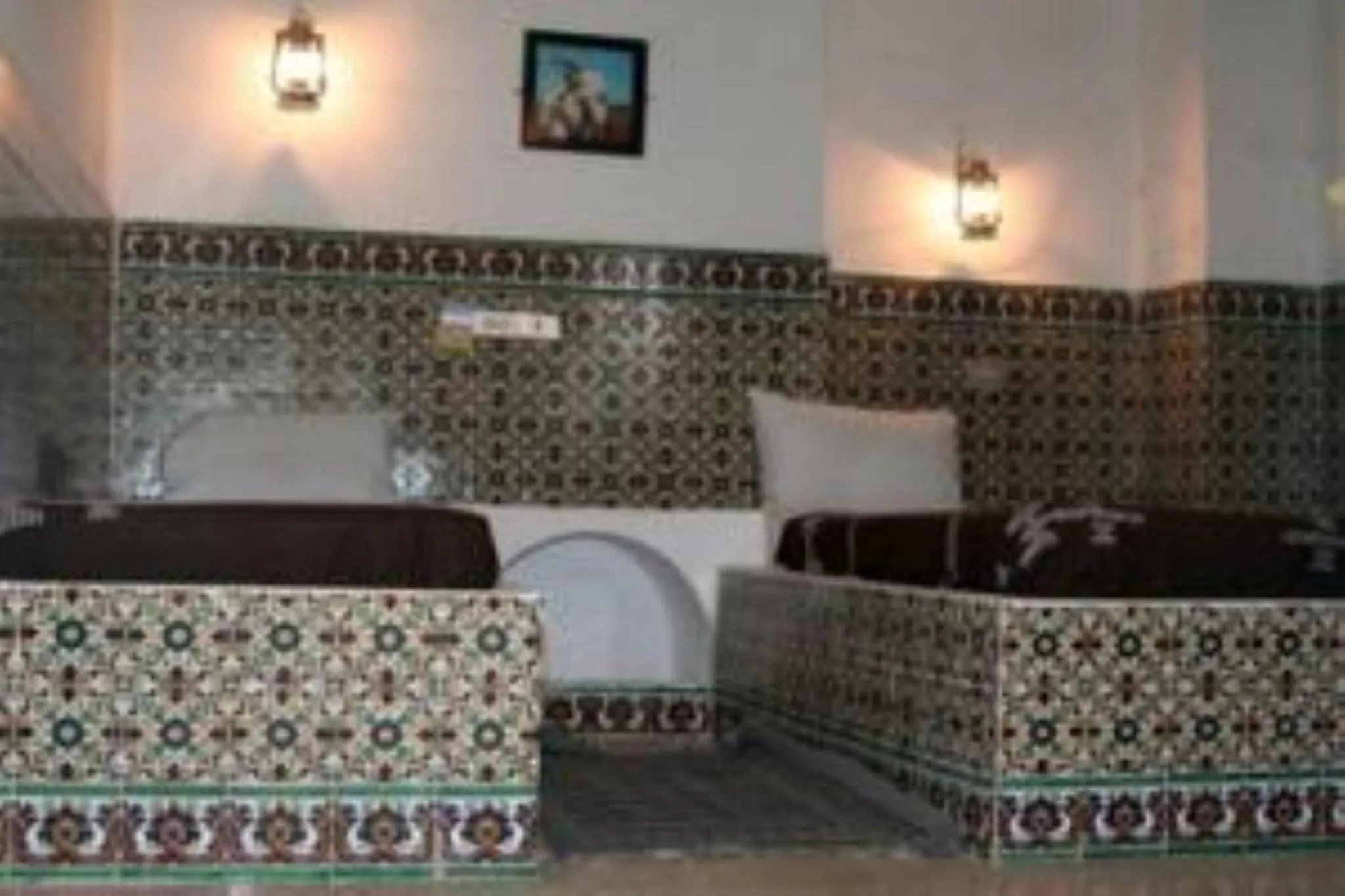 Balcony/Terrace, Bed in Hôtel Djerba Erriadh