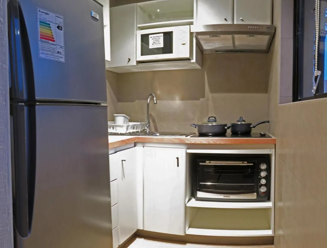 Kitchen or kitchenette in Apart Hotel Gran Pacifico