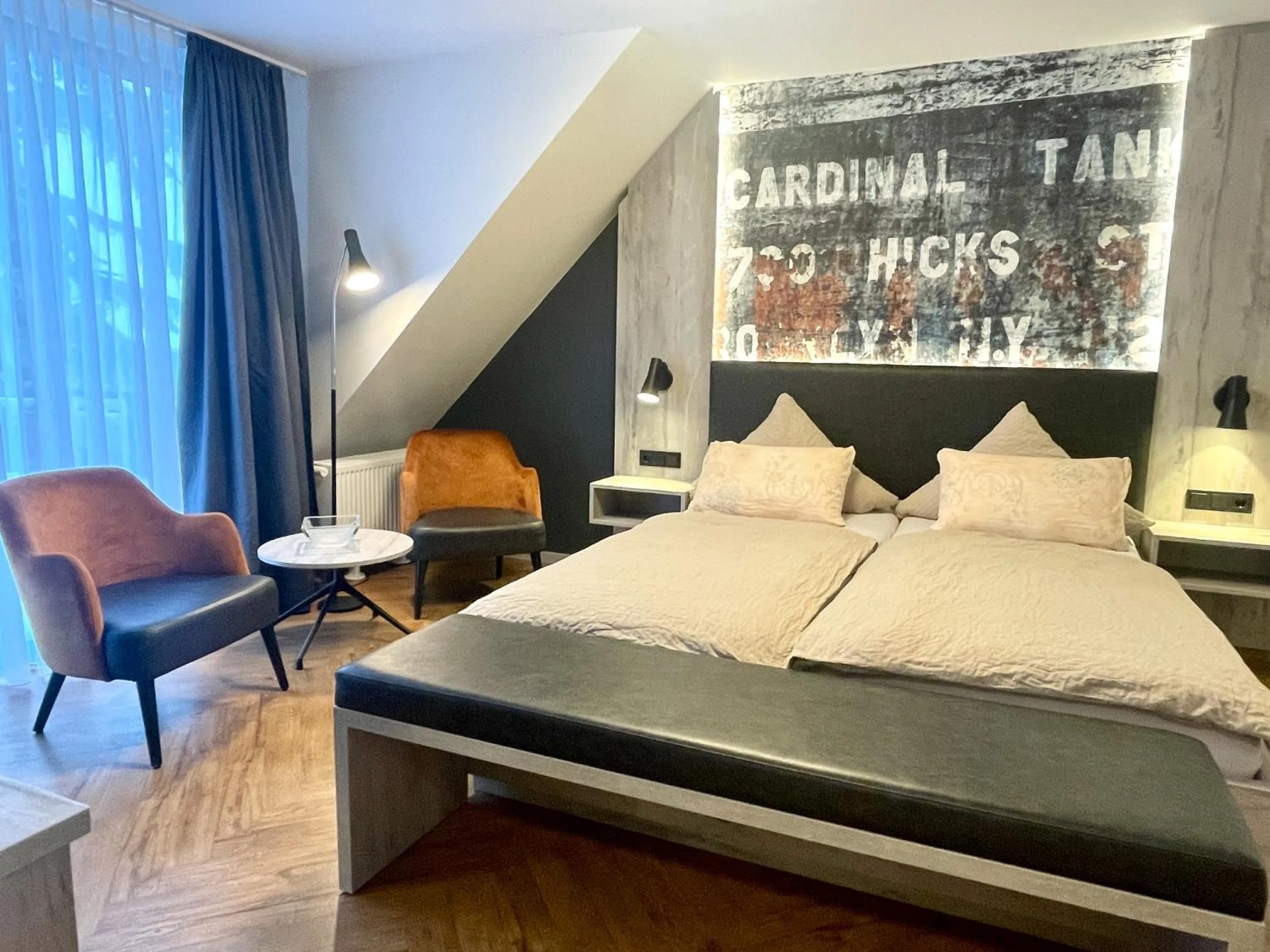 Bed in Hotel Dreyer Garni