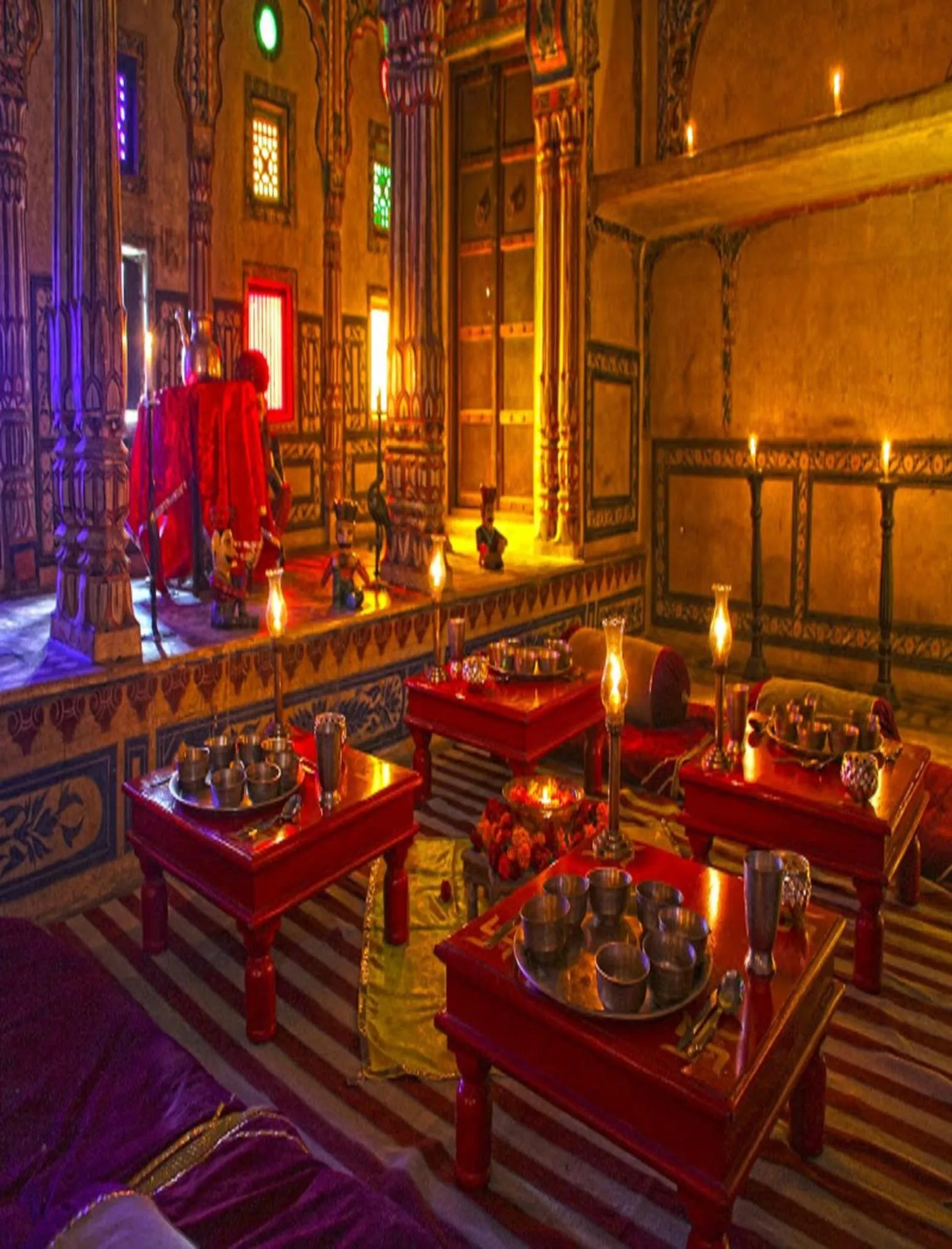 Dining area in Fort Barli - A 16th Century Castle