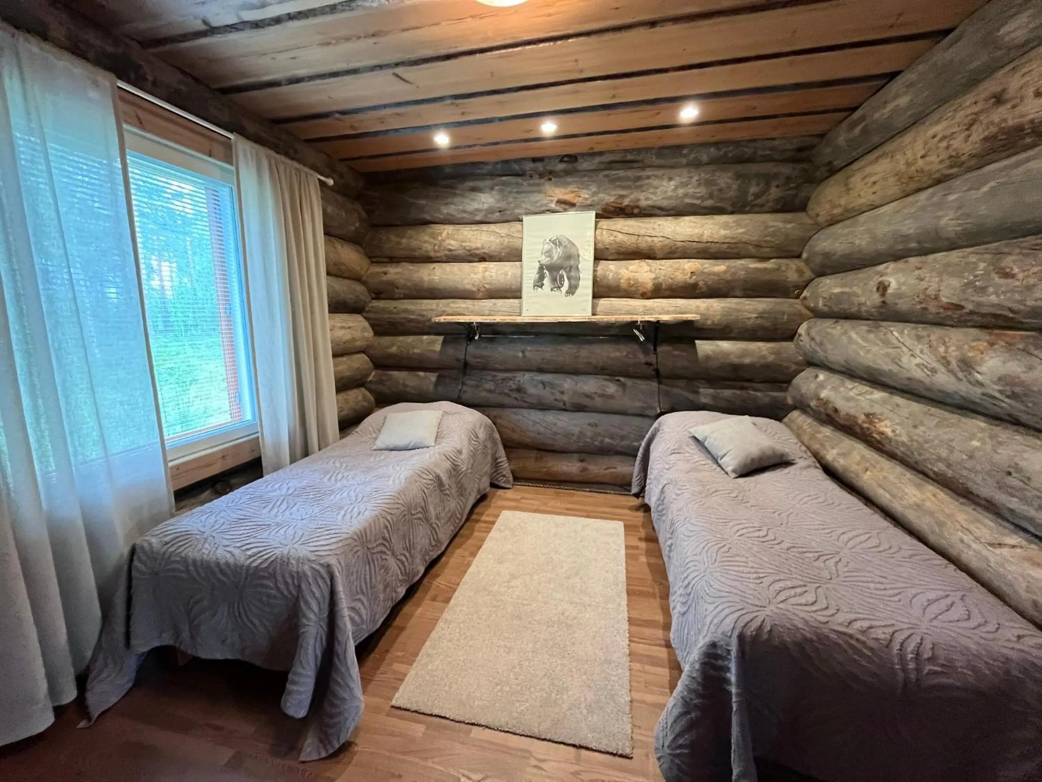 Bedroom, Bed in Napapiirin Järvilomat