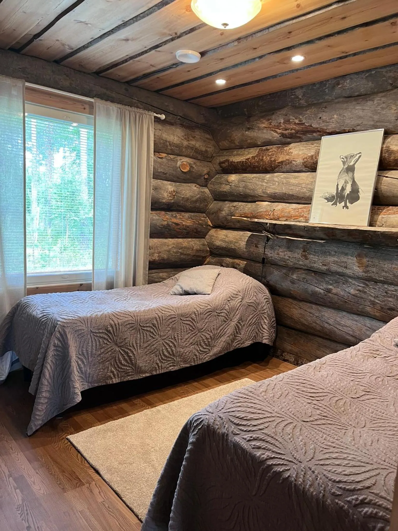 Bedroom, Bed in Napapiirin Järvilomat