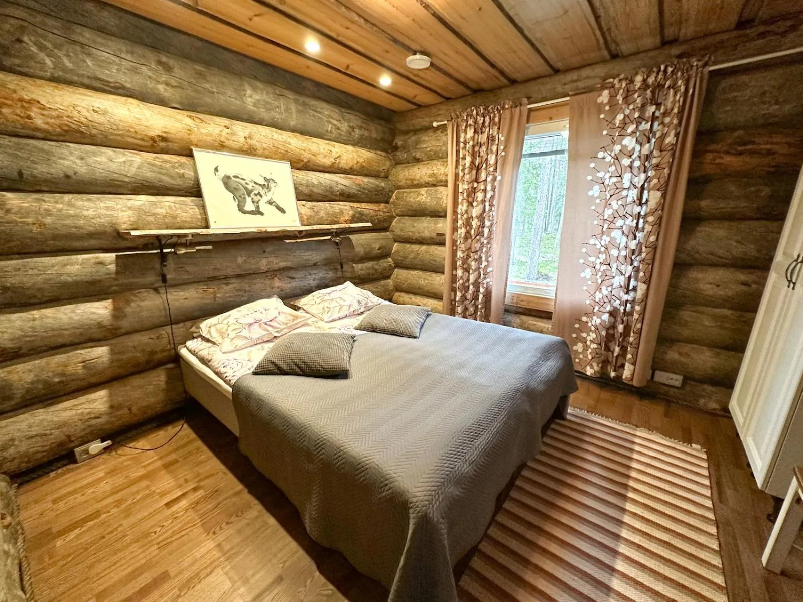 Bedroom, Bed in Napapiirin Järvilomat