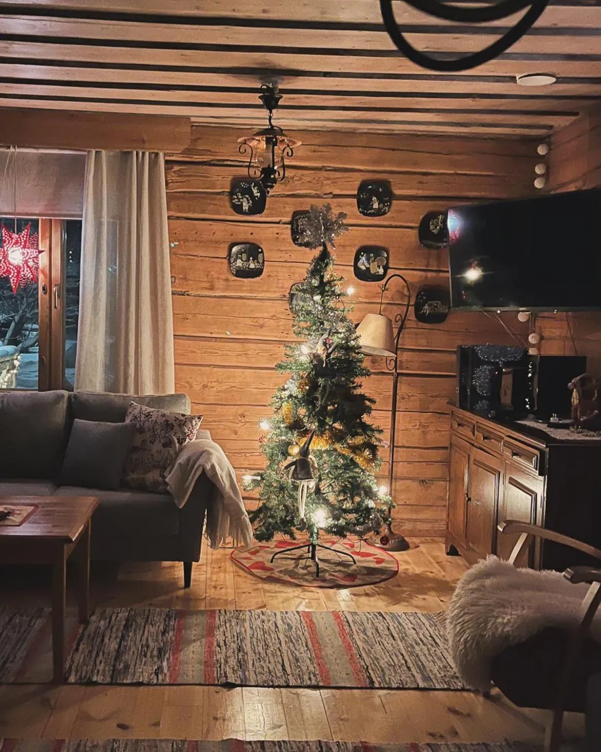 Living room in Napapiirin Järvilomat