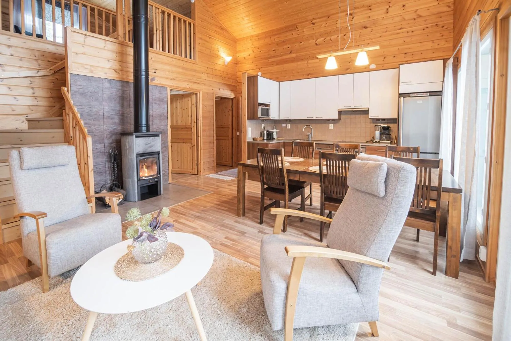 Living room in Napapiirin Järvilomat