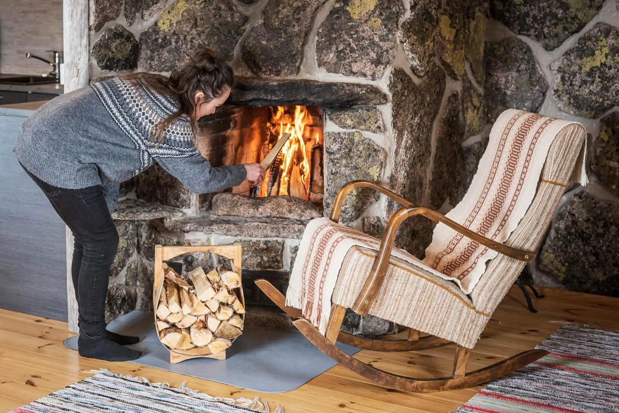 Living room in Napapiirin Järvilomat