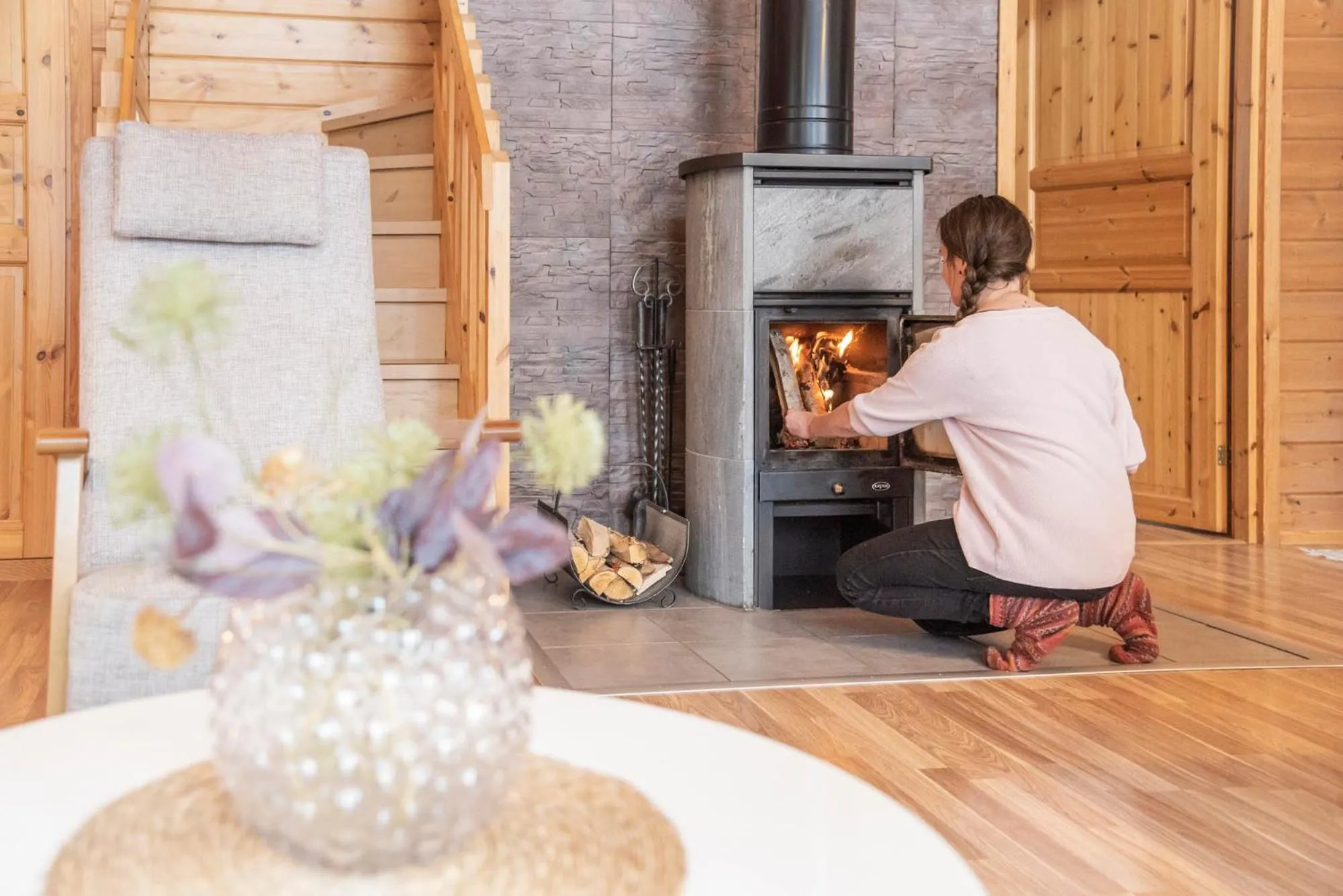 Living room in Napapiirin Järvilomat