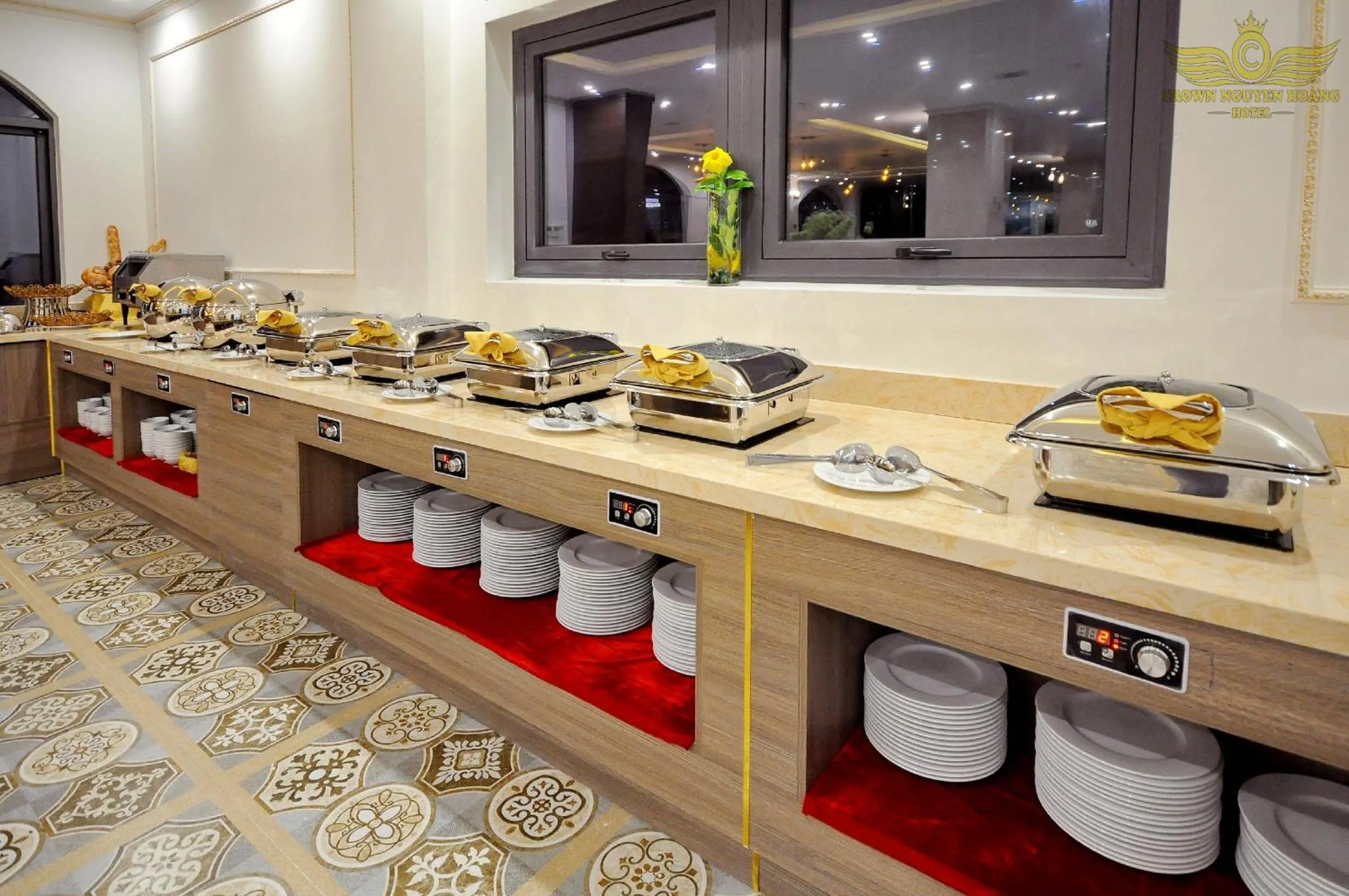 Breakfast in Crown Nguyen Hoang Hotel