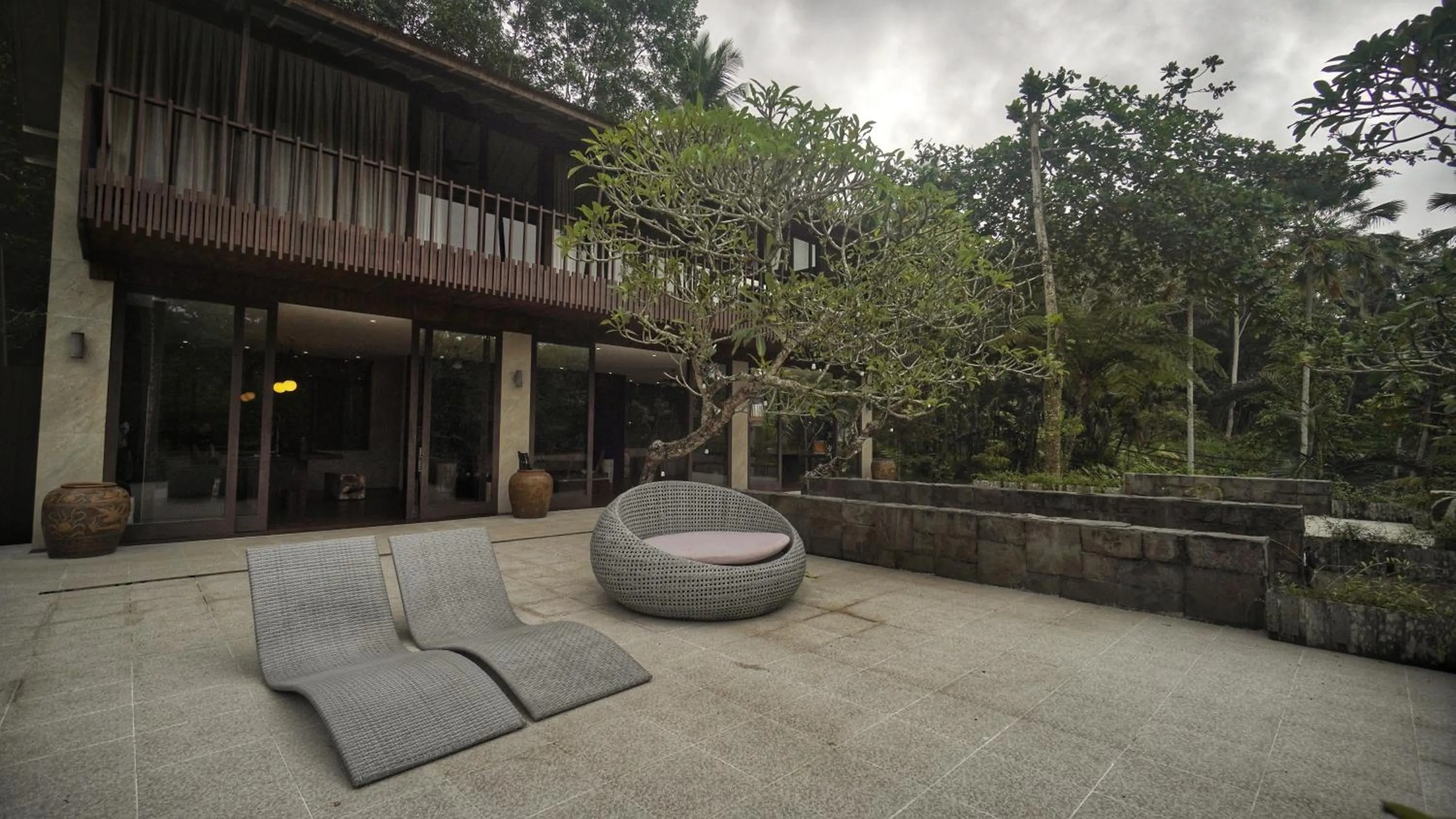 Seating area in Sandhya Villa Ubud