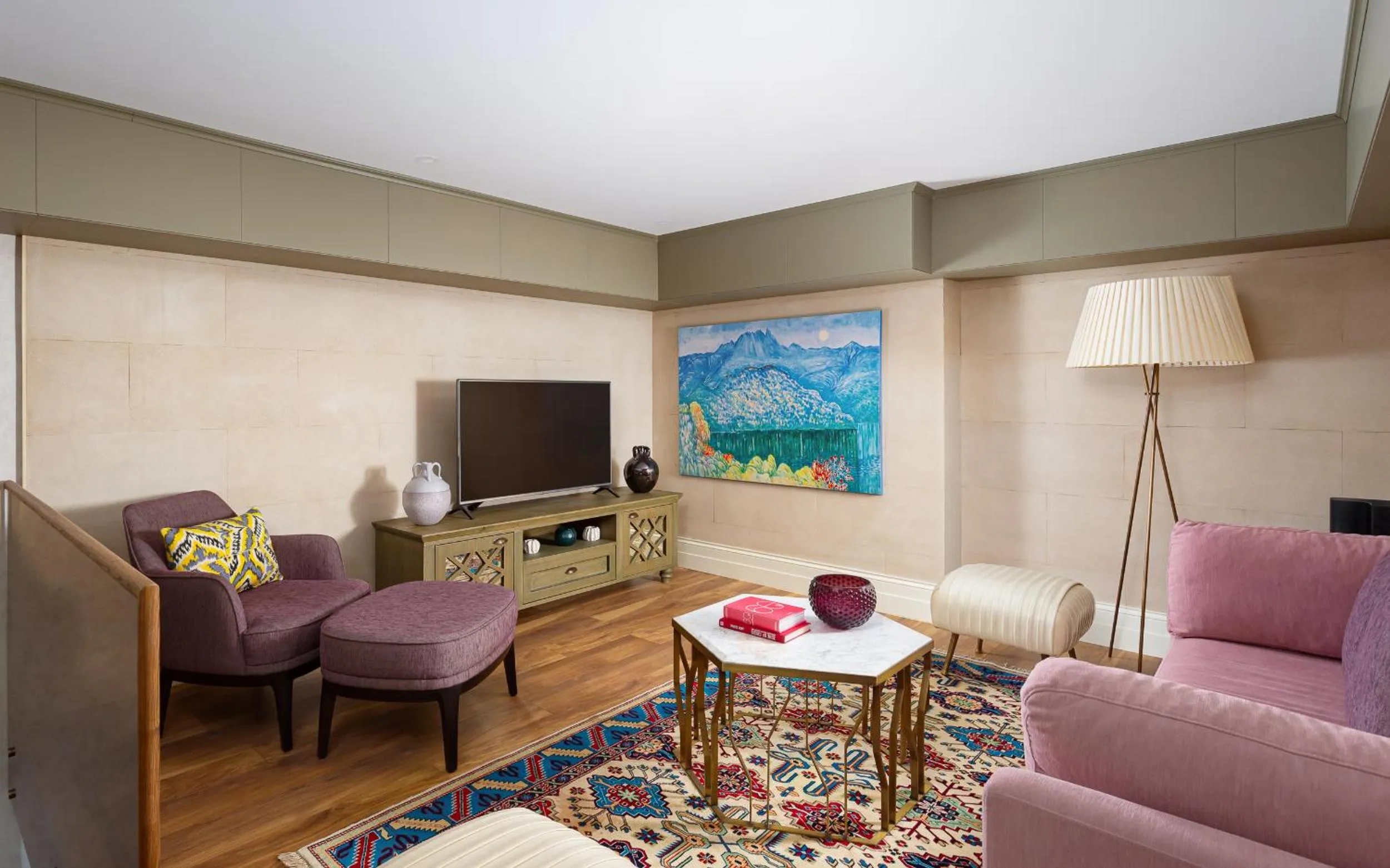 Seating area in ART Gallery Hotel