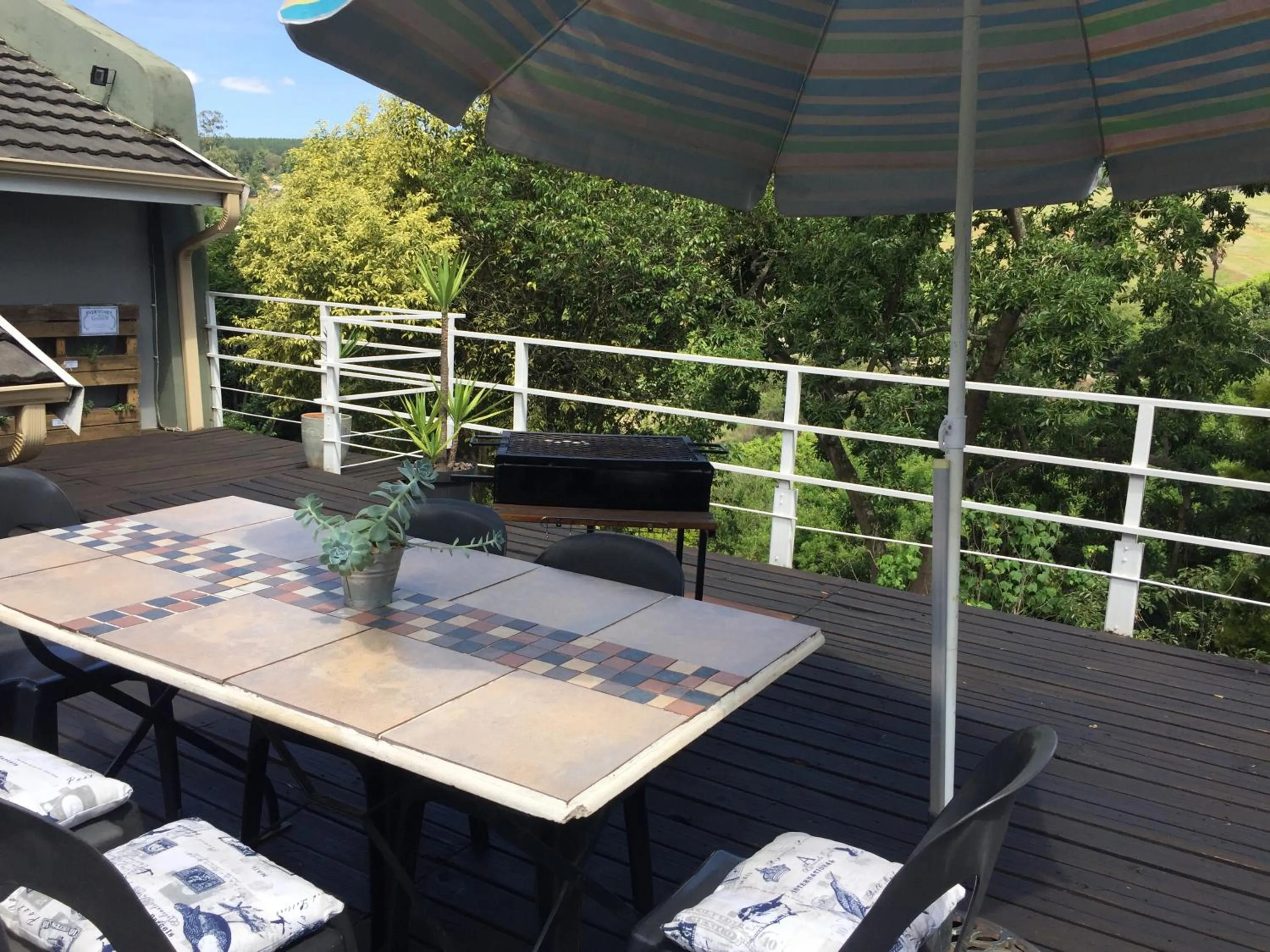 Patio in Sabie Self Catering Apartments
