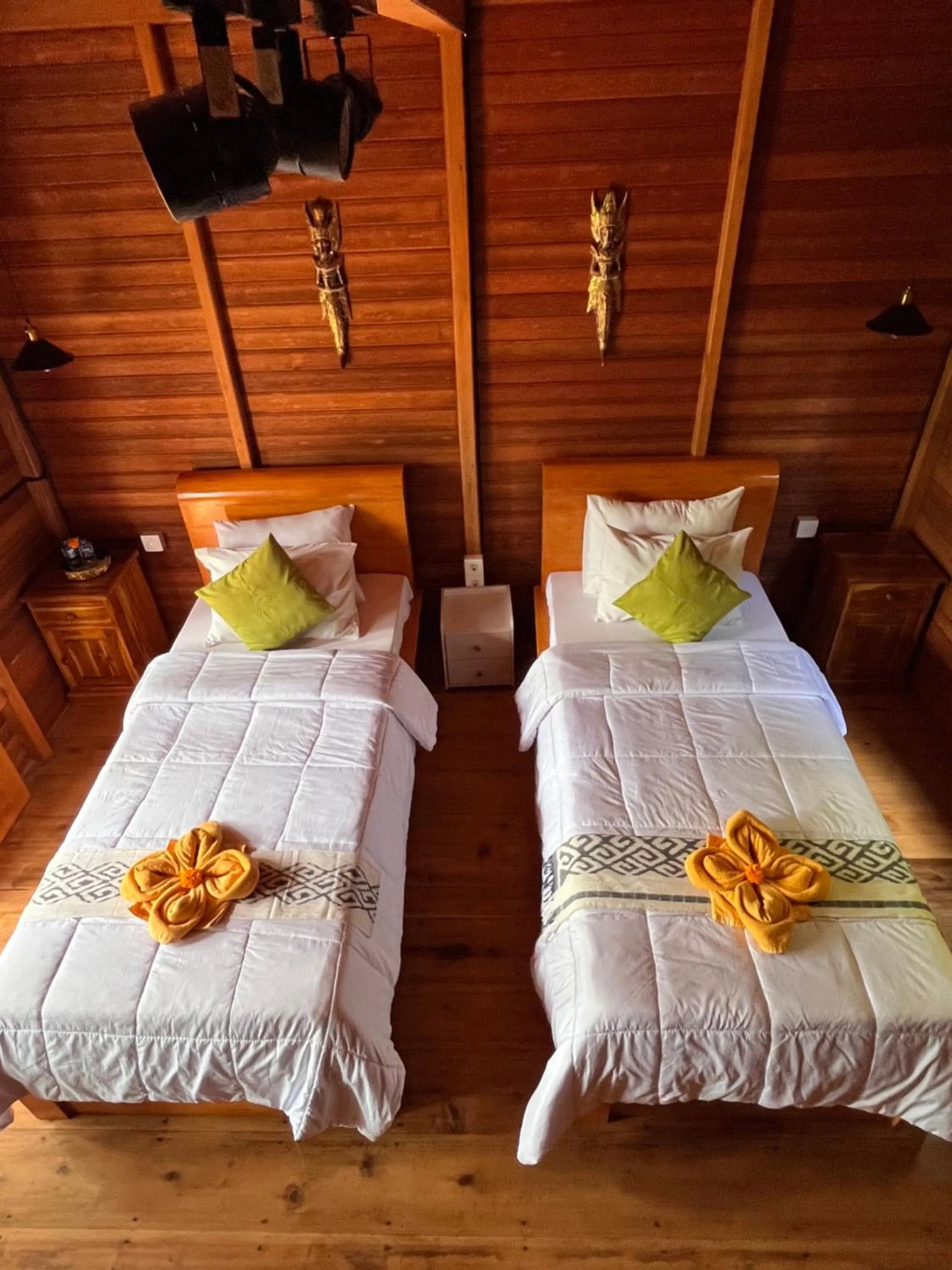 Bed in Khrisna Hs and Cottages