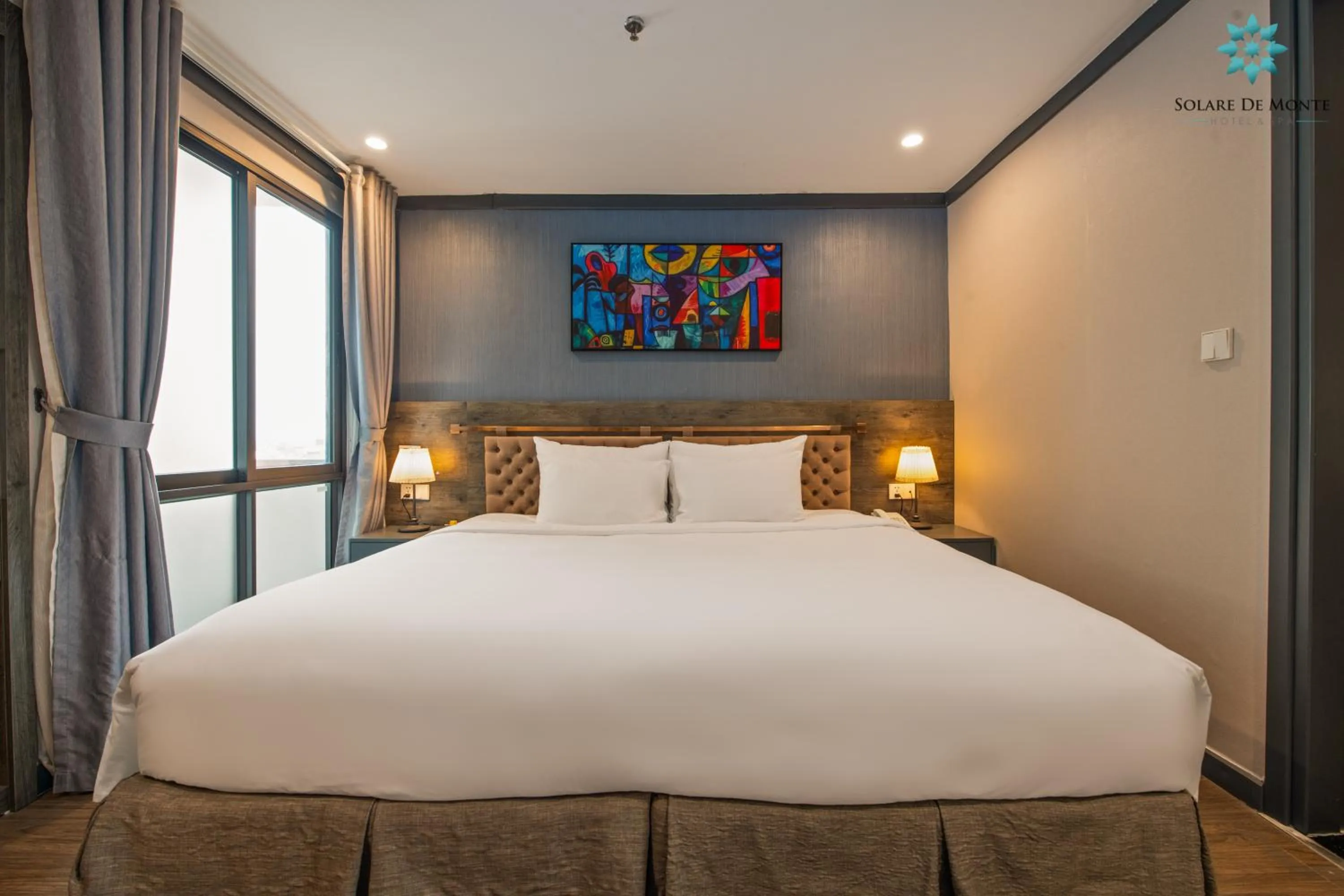 Bed in Solare De Monte Hotel & Spa