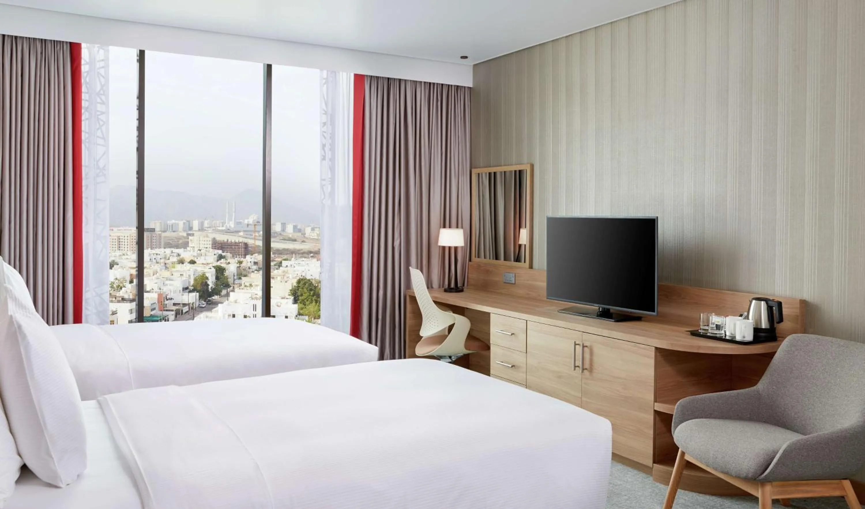 Bedroom, Bed in Hilton Garden Inn Muscat Al Khuwair