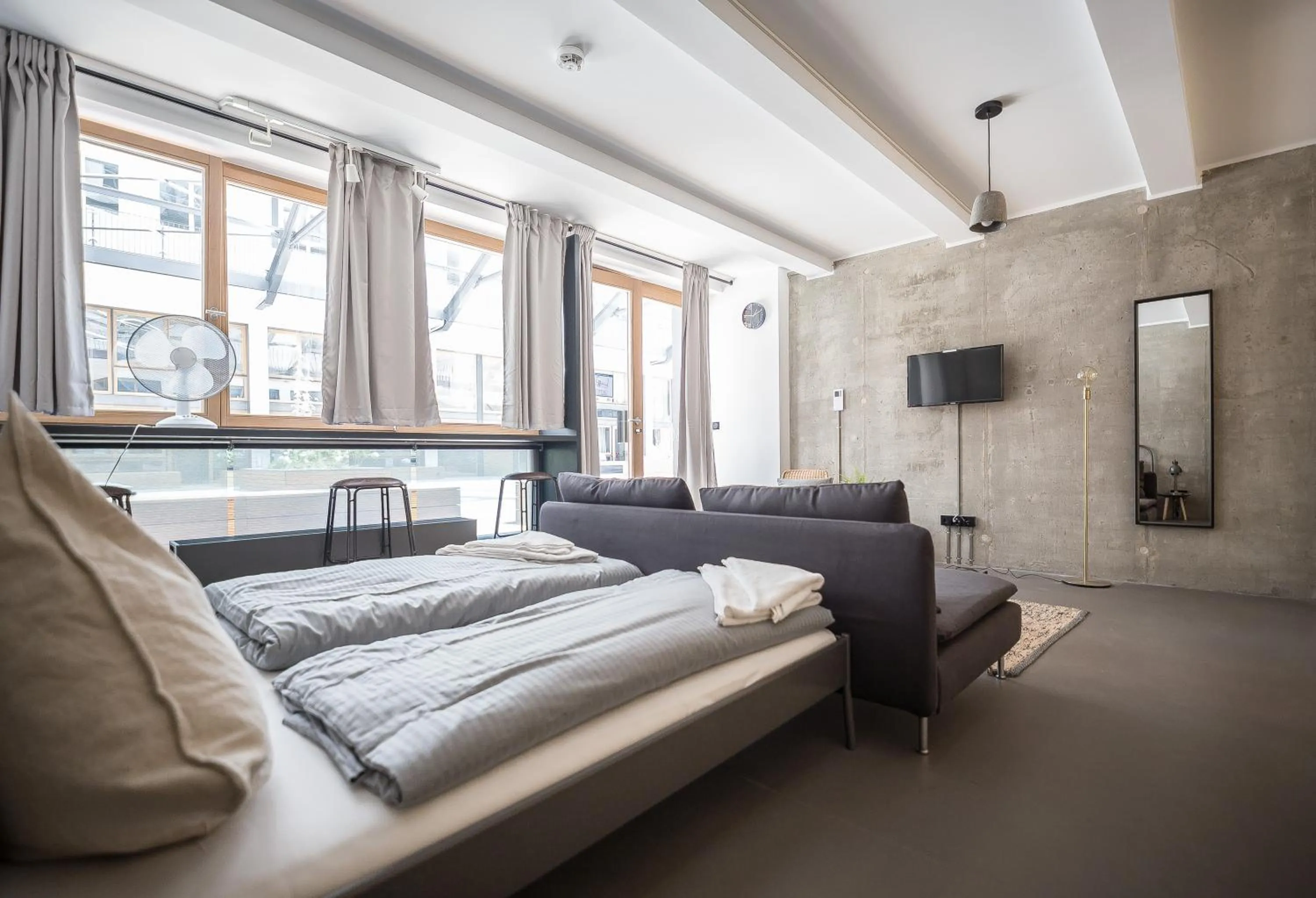 Living room in Nena Apartments Metropolpark Berlin - Mitte -Adult Only