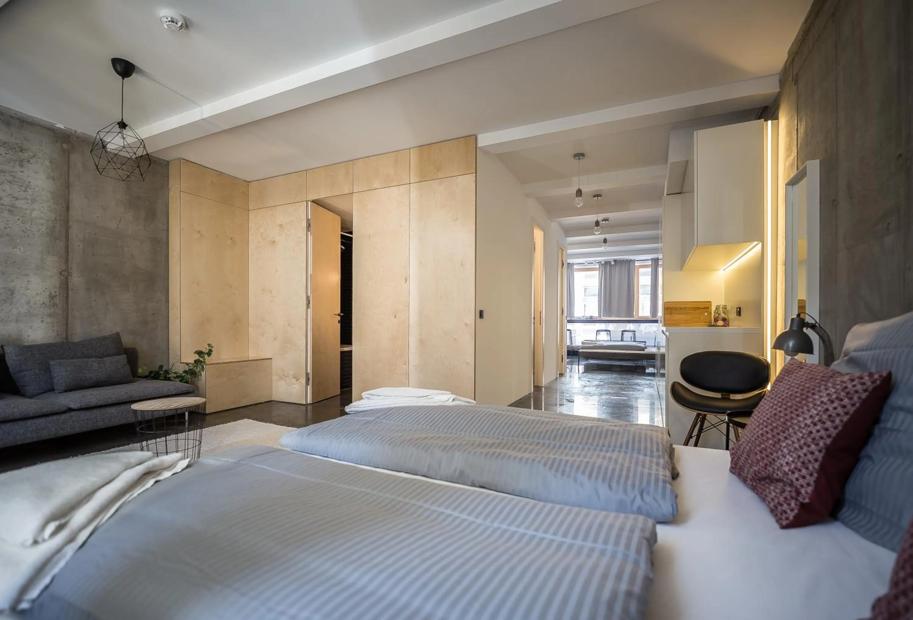 Bed in Nena Apartments Metropolpark Berlin - Mitte -Adult Only