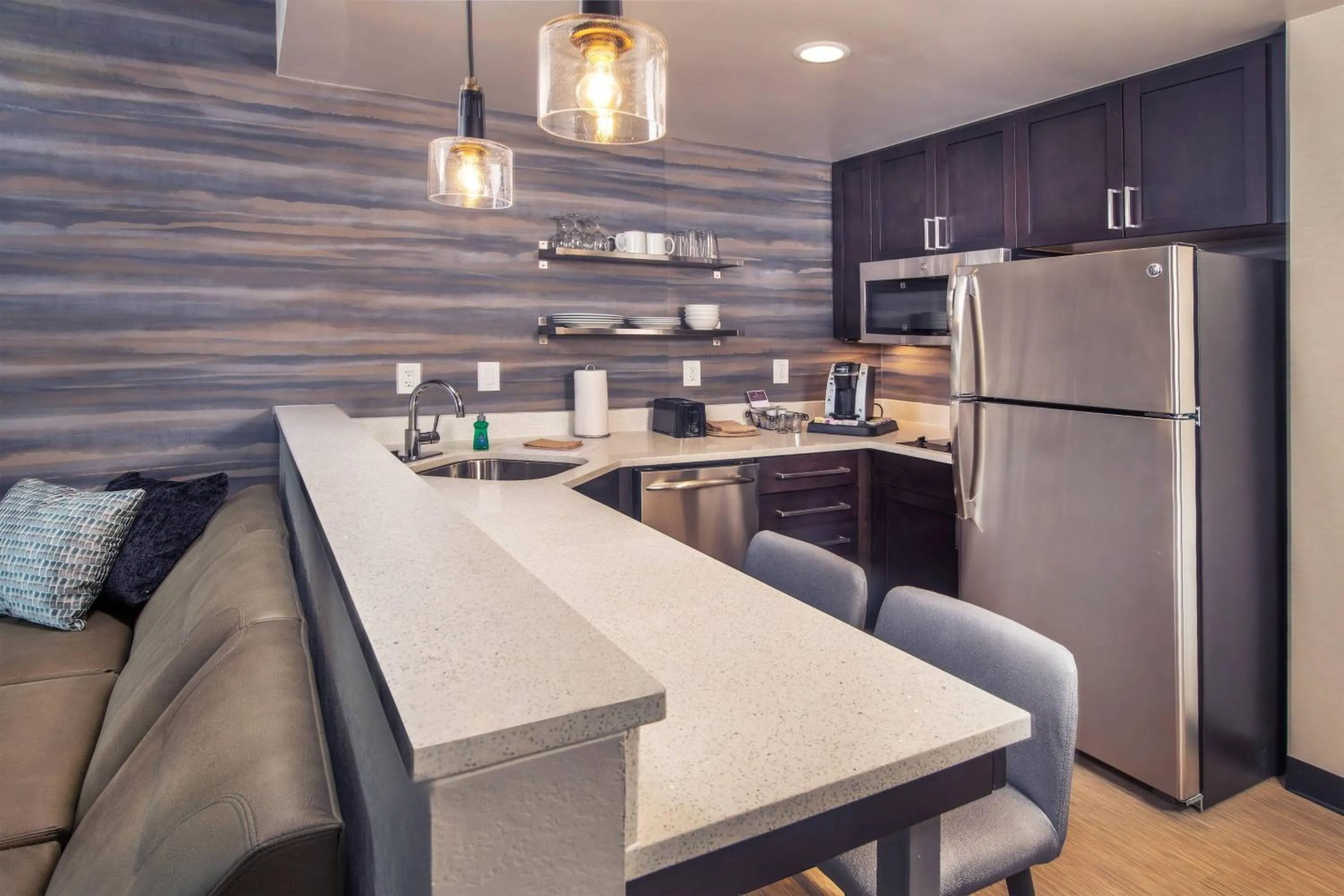 Kitchen or kitchenette in Residence Inn Fulton at Maple Lawn