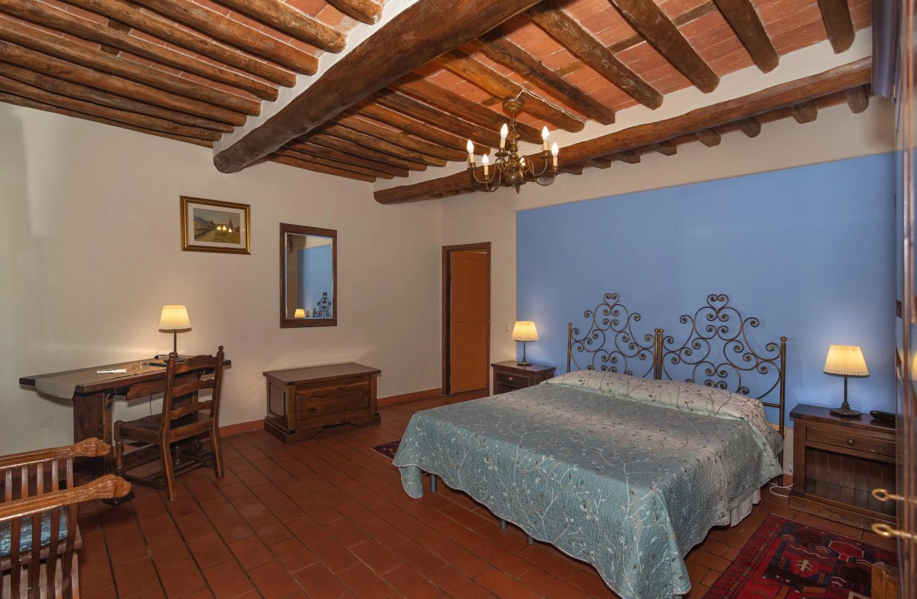 Bed in Hotel Villa Rinascimento